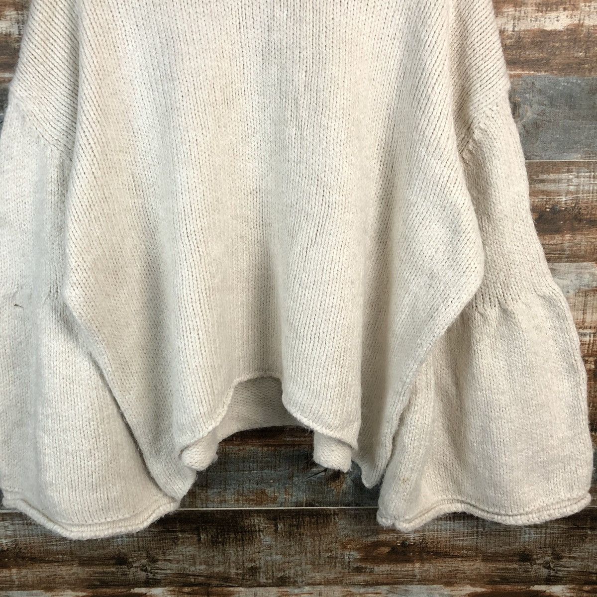 Vintage Japanese Brand vintage baggie White Knitwear #A1910 Size L / US 10 / IT 46 - 6 Thumbnail