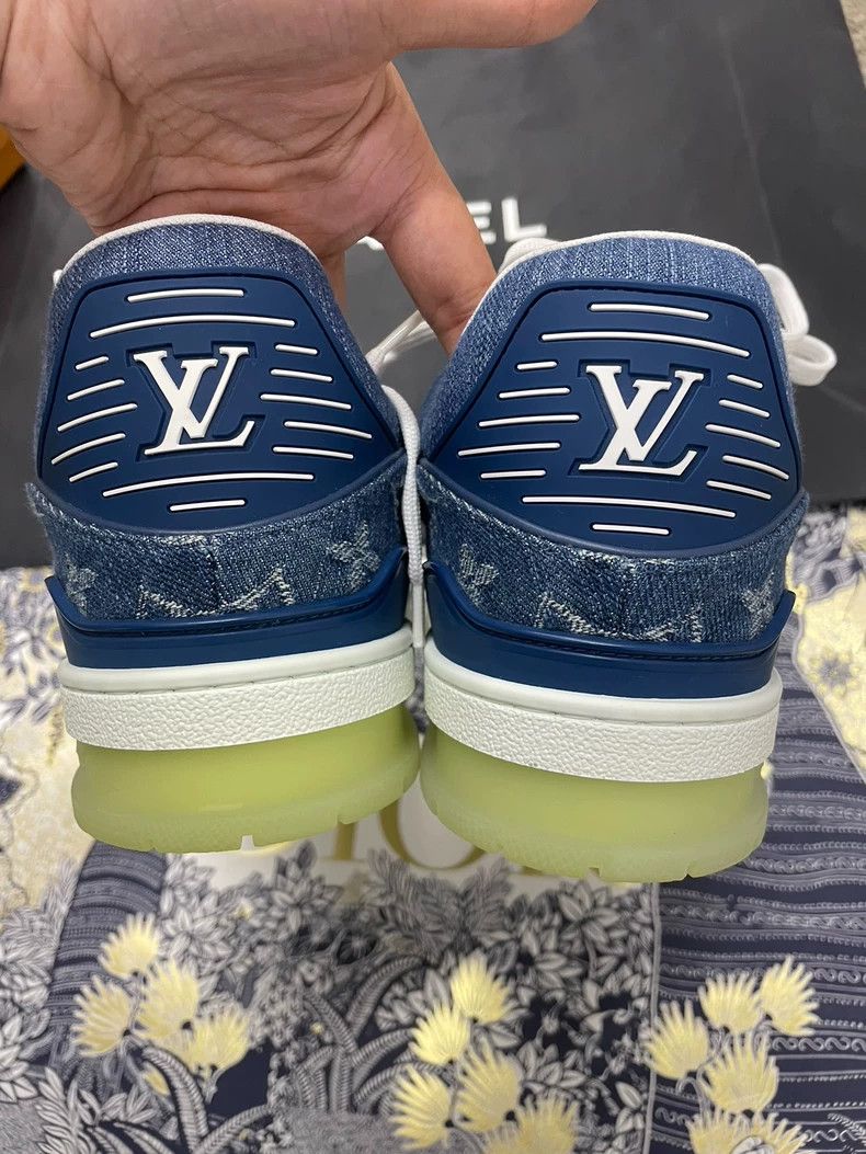 Louis Vuitton Louis Vuitton Tannin n Blue Denim shoes Size US 7 / EU 40 - 4 Thumbnail