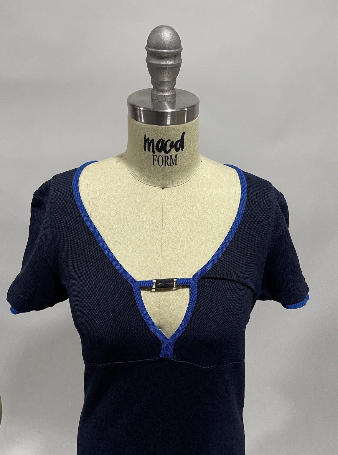 Versace Versace Jeans Couture Dress Womens 30 Blue Mid Length Size M / US 6-8 / IT 42-44 - 2 Thumbnail