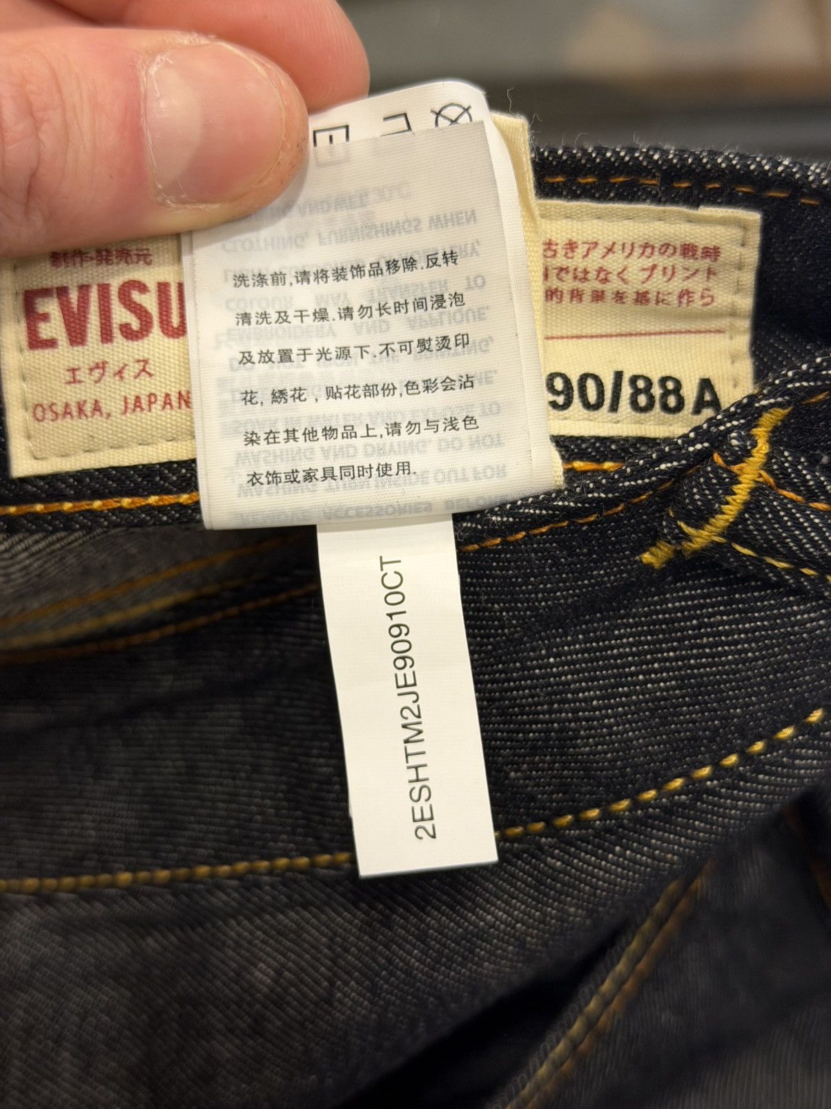 Evisu Evisu Daruma Buddies Daicock Print Slim Jeans Size US 38 / EU 54 - 9 Thumbnail