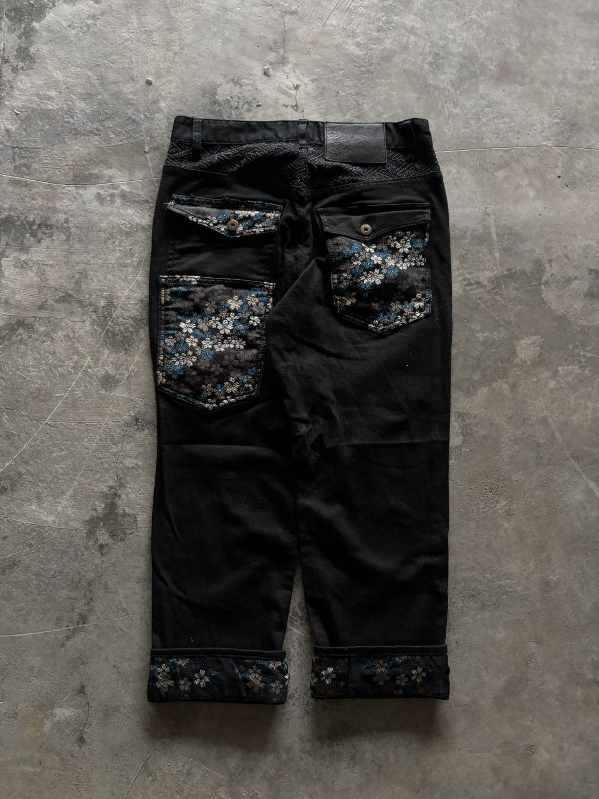 Karakuri Tamashii SUKAJAN SAKURA ORIENTAL JAPANESE CROPPED PANT MULTIPOCKET Size US 29 - 13 Thumbnail