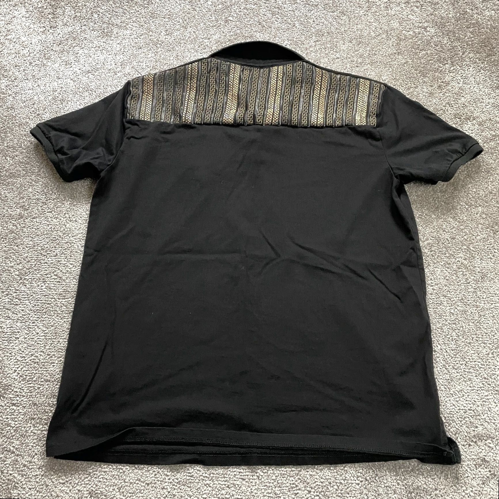 Vintage VINTAGE Platini Men's Polo Shirt 3XL Black Cotton Short Sleeve Casual Sports Golf Tennis Size US XXL / EU 58 / 5 - 2 Thumbnail