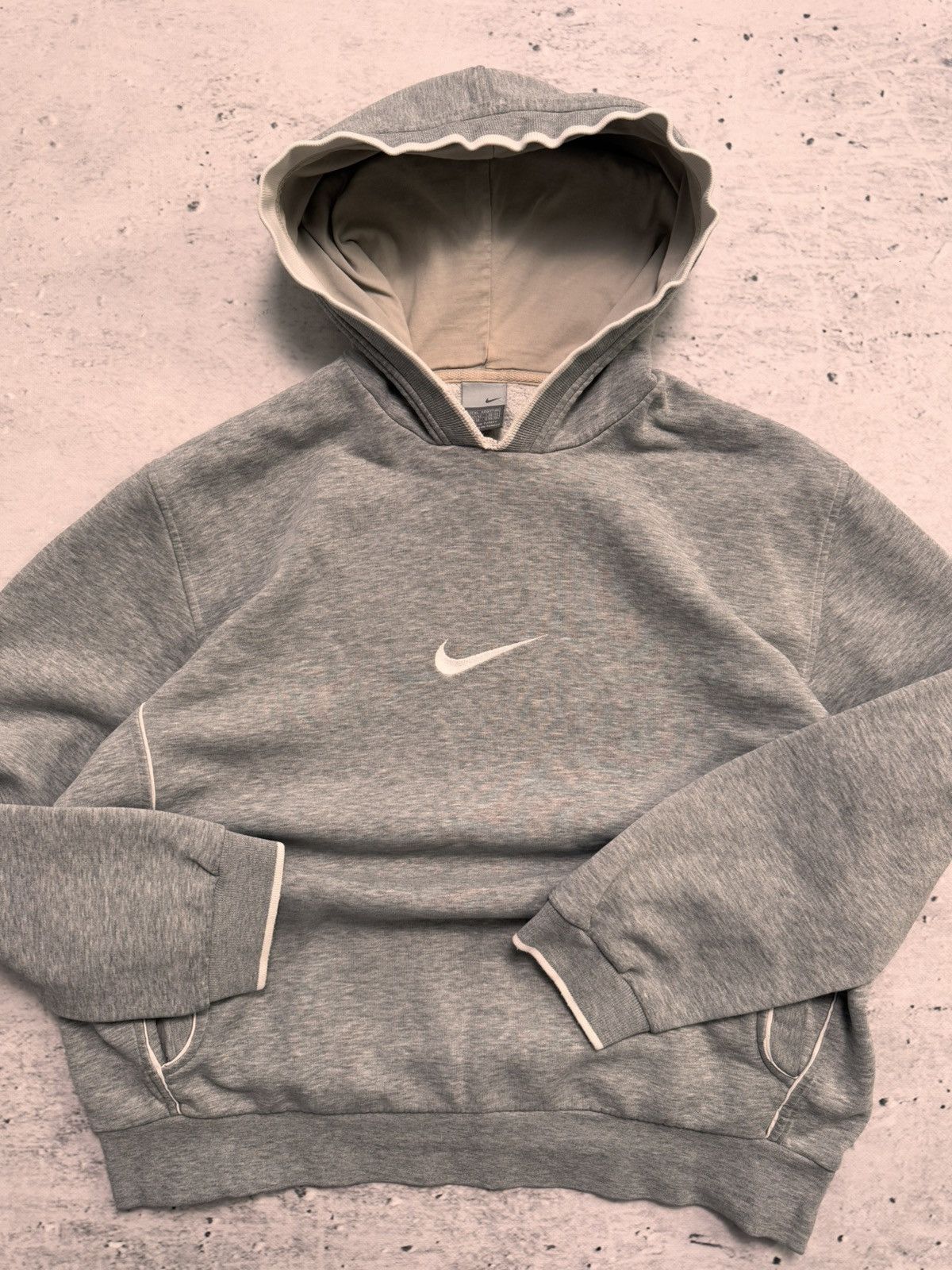 Nike × Vintage NIKE VINTAGE CENTER LOGO OVERSIZE BOXY HOODIE Size US XL / EU 56 / 4 - 4 Thumbnail