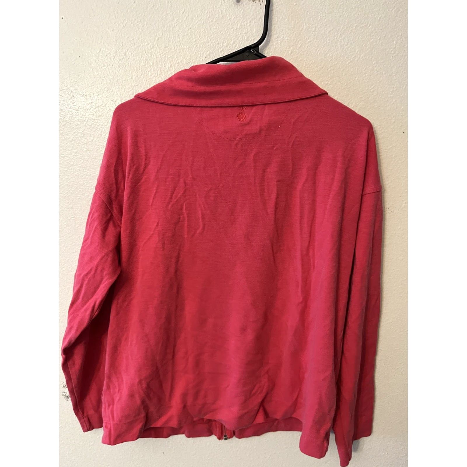 Tommy Bahama Tommy Bahama Full Zip Sweatshirt Women's Size L Pink High Neck Activewear Size L / US 10 / IT 46 - 2 Thumbnail