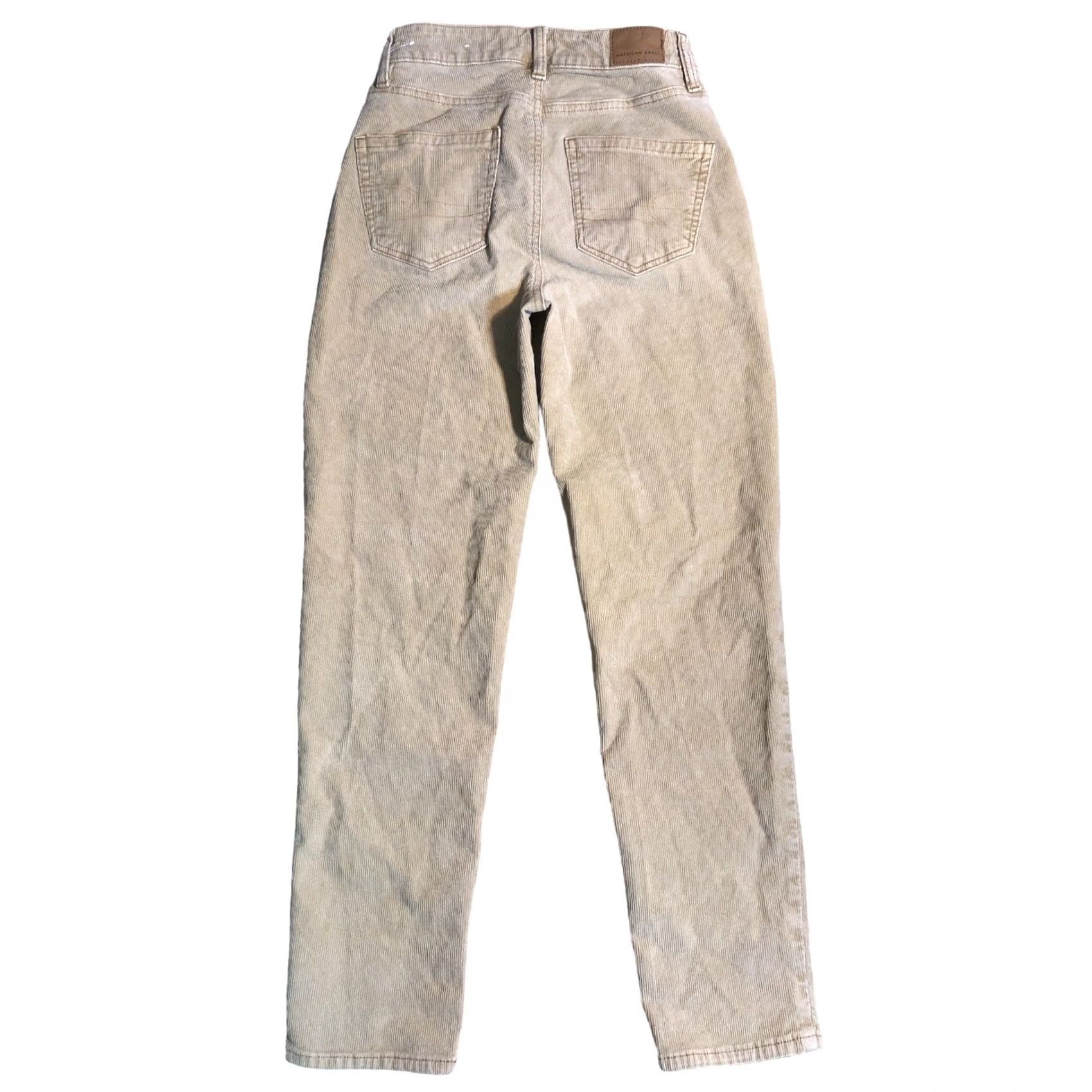 American Eagle Outfitters VINTAGE American Eagle Corduroy Pants Womens 00 Straight Jeans Tan 27.5 in Inseam 24 in Waist 00-27.5 5-Pocket Modern Retro Outdoor Womens Size 24" / US 00 / IT 34 - 2 Thumbnail
