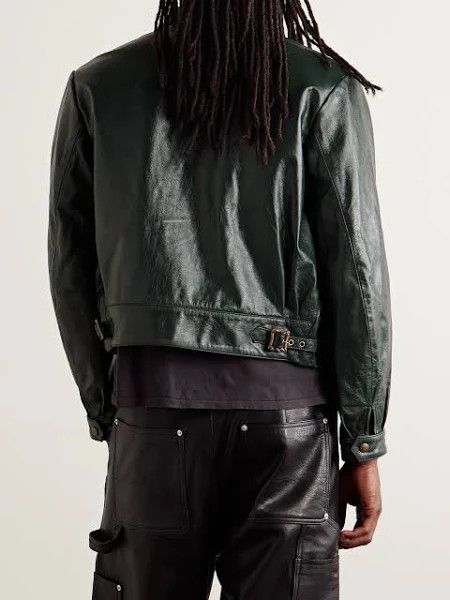 Enfants Riches Deprimes o1w1db10925 Leather Jacket in Forest Green Size US XL / EU 56 / 4 - 4 Thumbnail