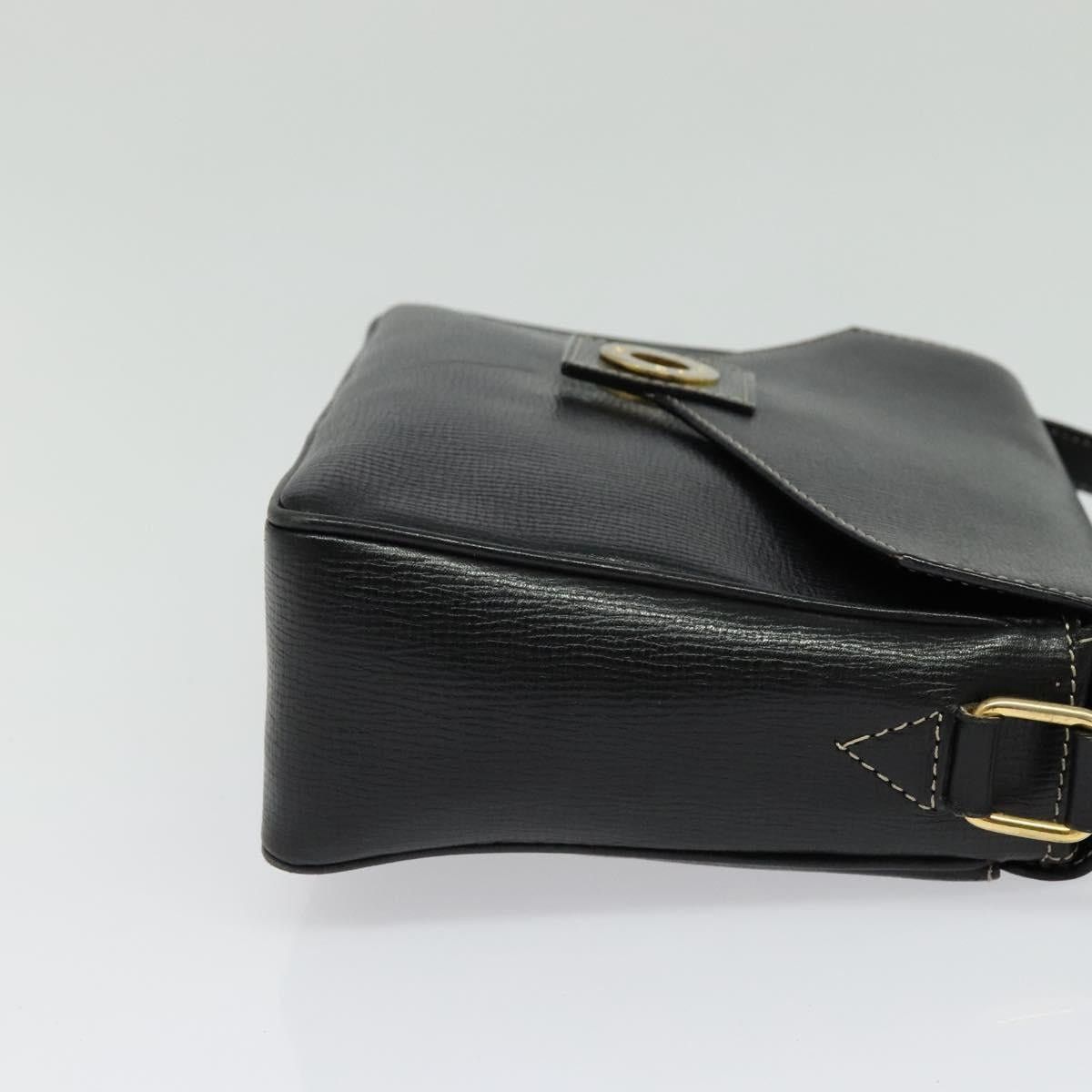 Celine CELINE Shoulder Bag Leather Black Gold Size ONE SIZE - 5 Thumbnail