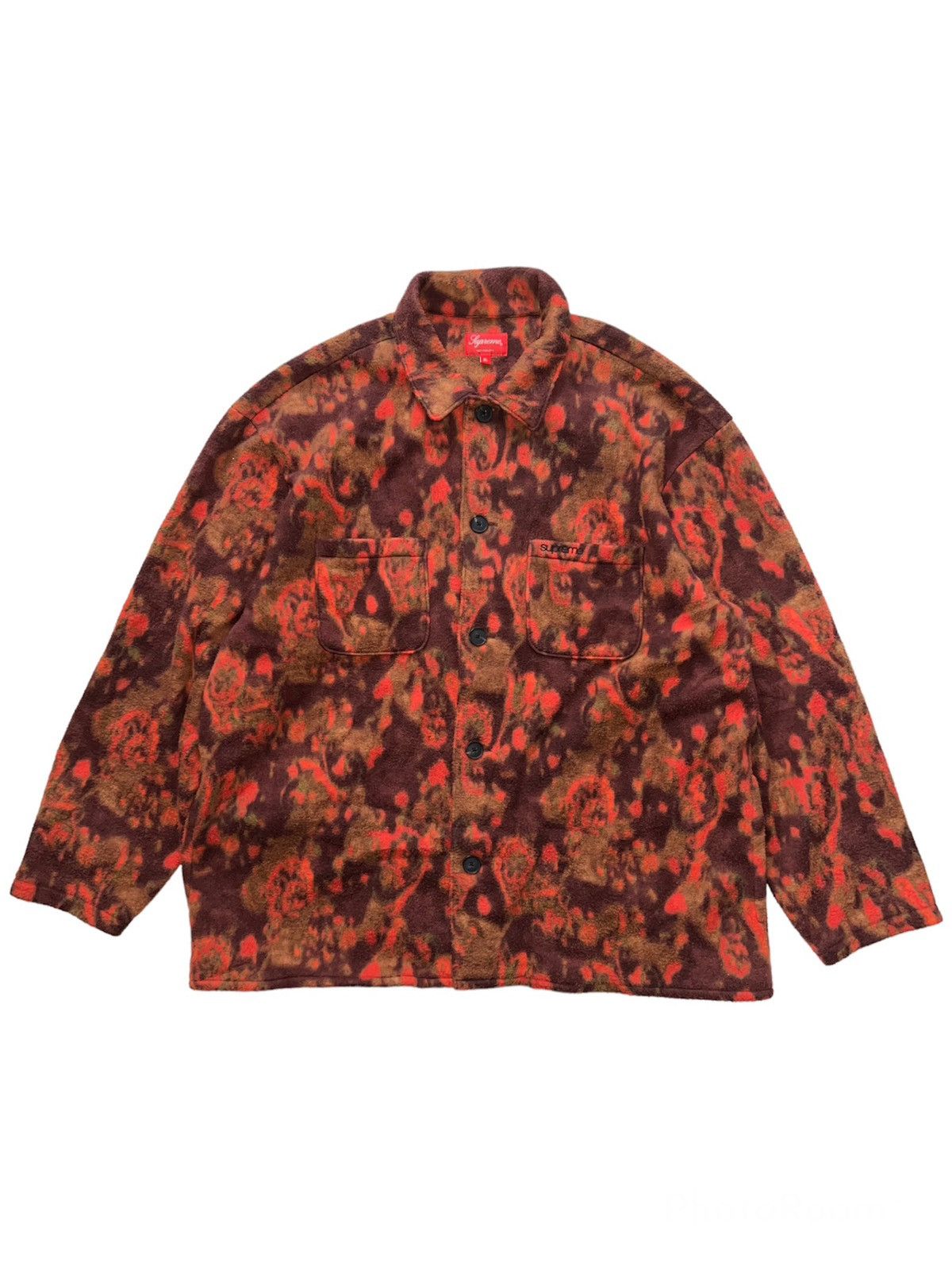Supreme Supreme Paisley Floral Fleece Shirt Size US XL / EU 56 / 4 - 1 Thumbnail