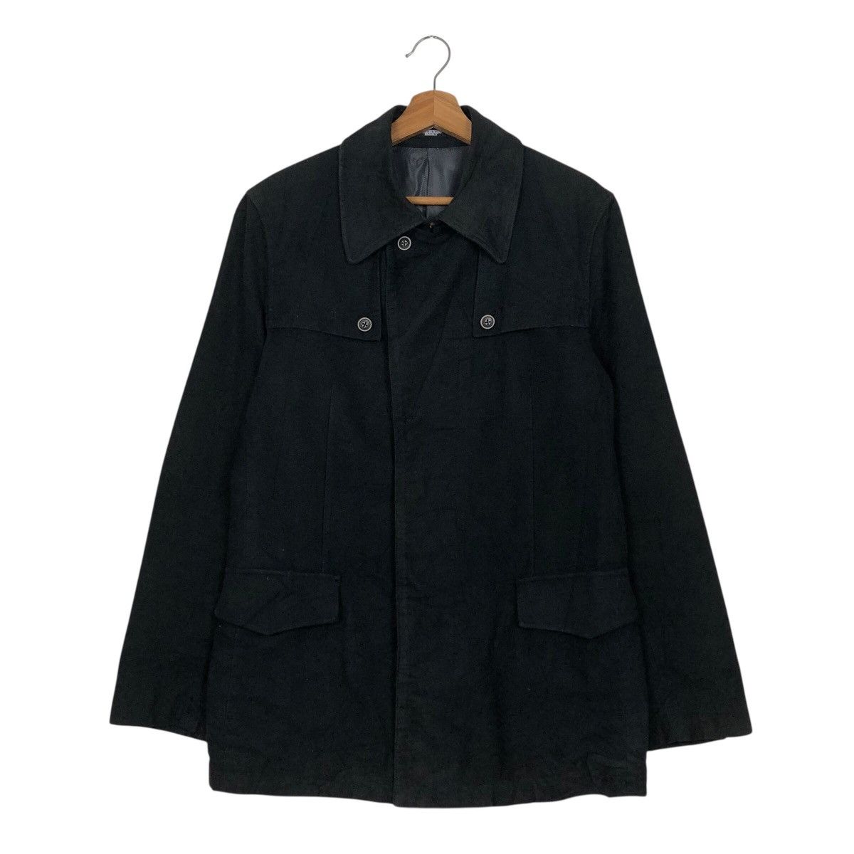 Tornado Mart 📌Rich Black Vintage Chore Work Jacket Tornado Mart Japan Size US L / EU 52-54 / 3 - 2 Thumbnail