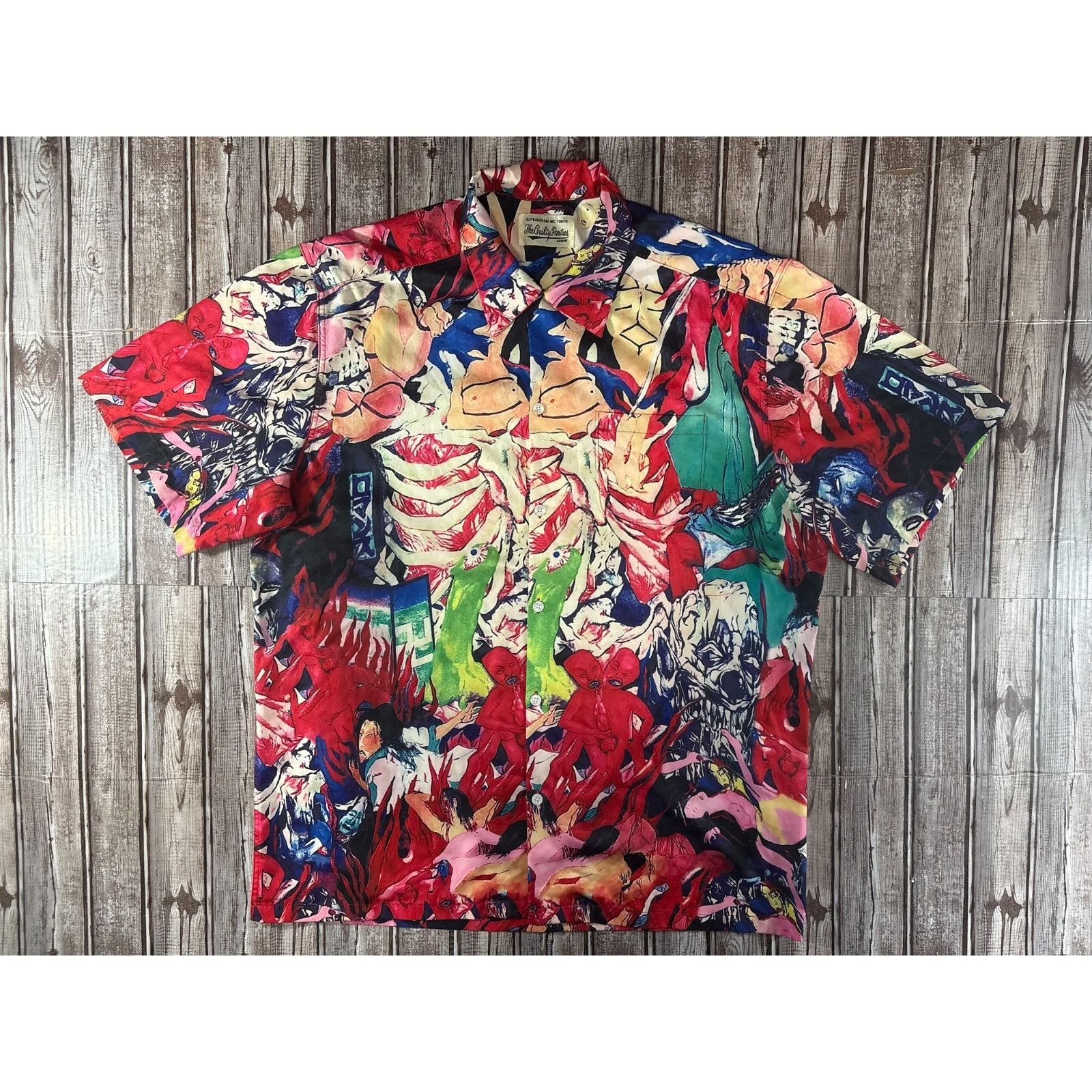 Wacko Maria Wackomaria Guilty Parties Snake Patterned Shirt Long