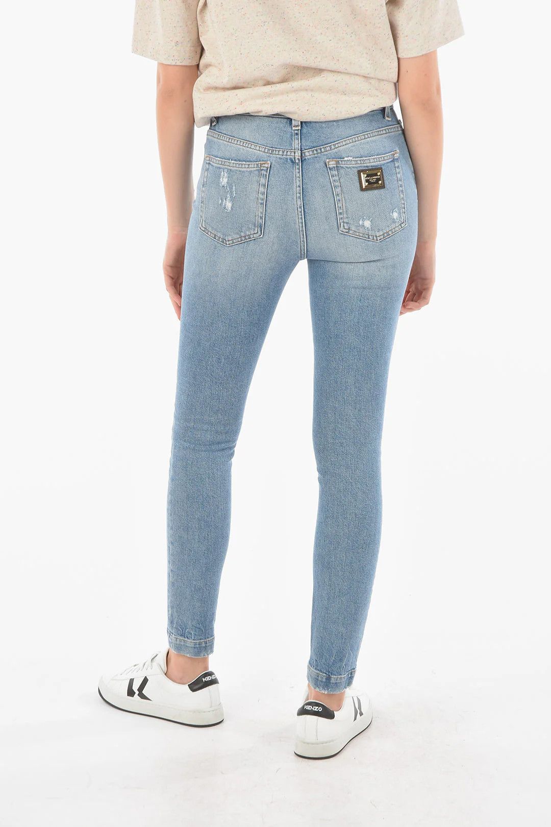 Dolce & Gabbana og1mm0426 Slim-Fit Distressed Jeans in Blue Size 30" / US 8 / IT 44 - 4 Thumbnail