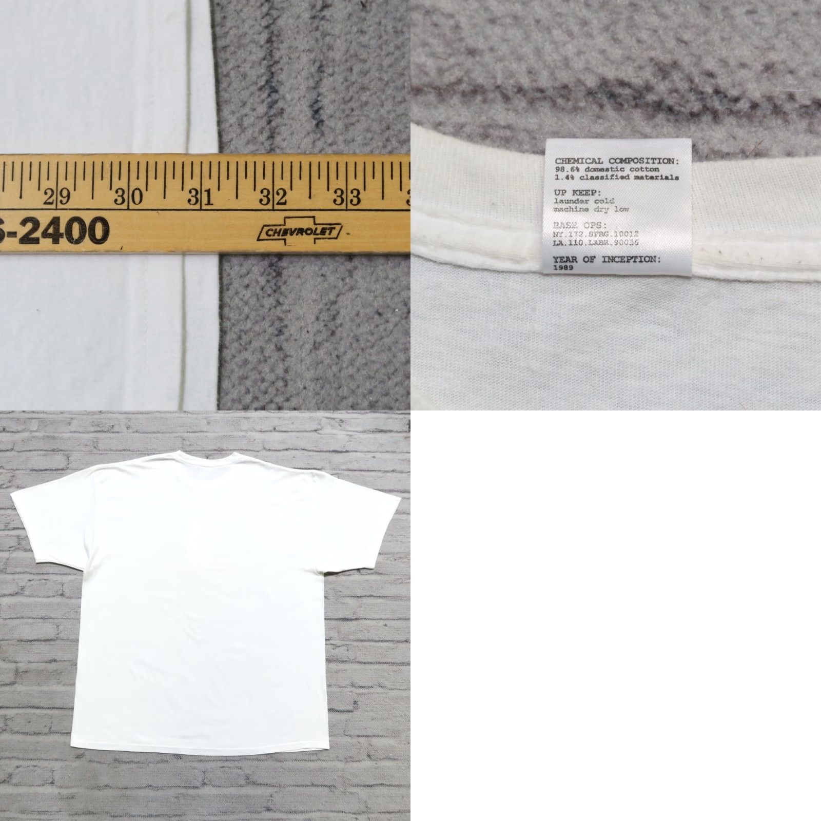 Union LA Vintage Union Logo Shirt 2XL White Mens T-Shirt Streetwear NYC LA Size US XXL / EU 58 / 5 - 9 Thumbnail