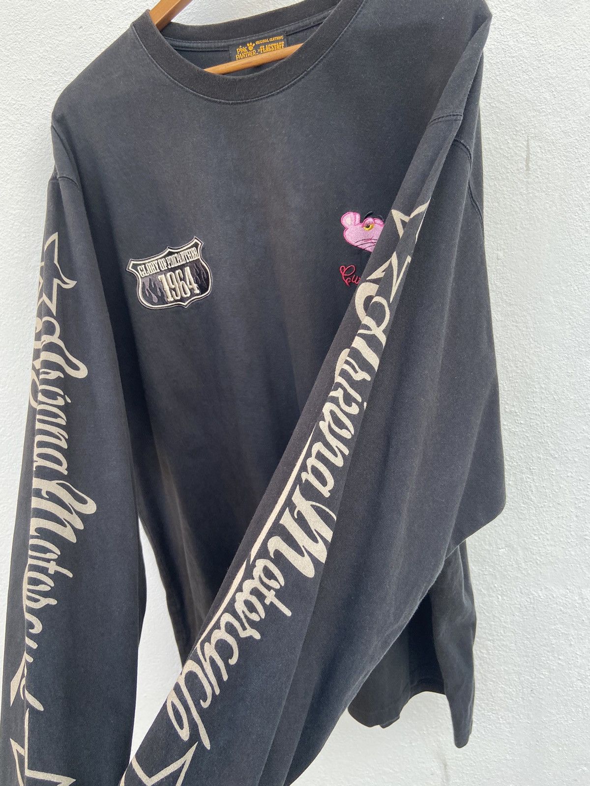 Flagstuff 🔥 Rare Pink Panther X Flaggstaff t shirt long sleeve Size US XL / EU 56 / 4 - 10 Thumbnail