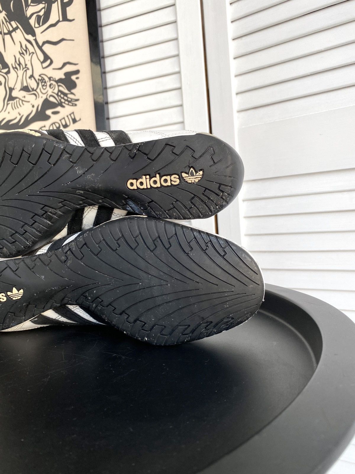 Adidas × Vintage 2004 Adidas Tuscany Good Year Leather Racing F1 Shoes Y2K Size US 8 / EU 41 - 17 Thumbnail