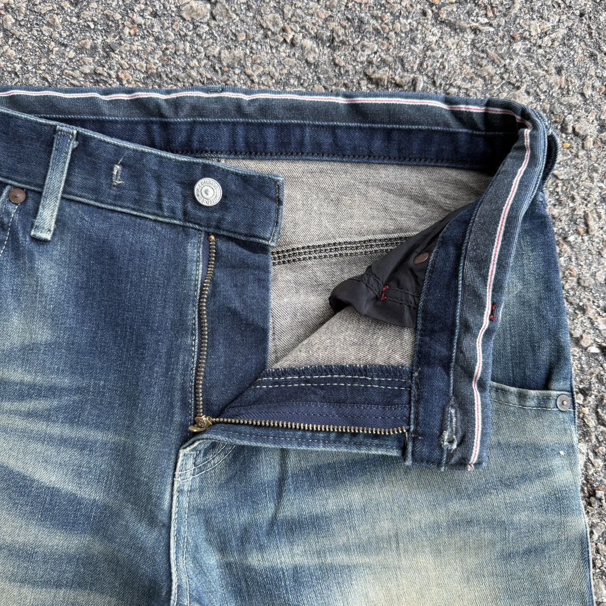 Edwin VINTAGE EDWIN JERSEY SKINNY FADED RIPPEP JEAN PANTS Size US 32 / EU 48 - 8 Thumbnail