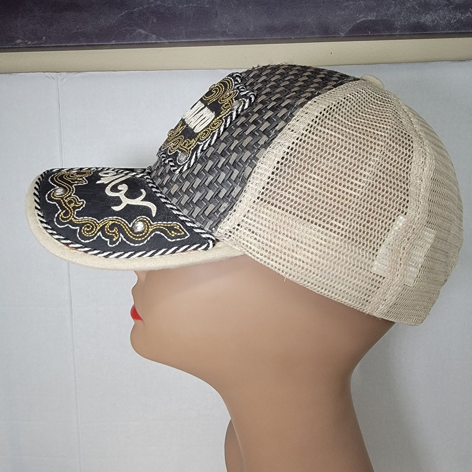 Other Tan & Black Snap Back Trucker Hat "Guanajuato" Size ONE SIZE - 5 Thumbnail
