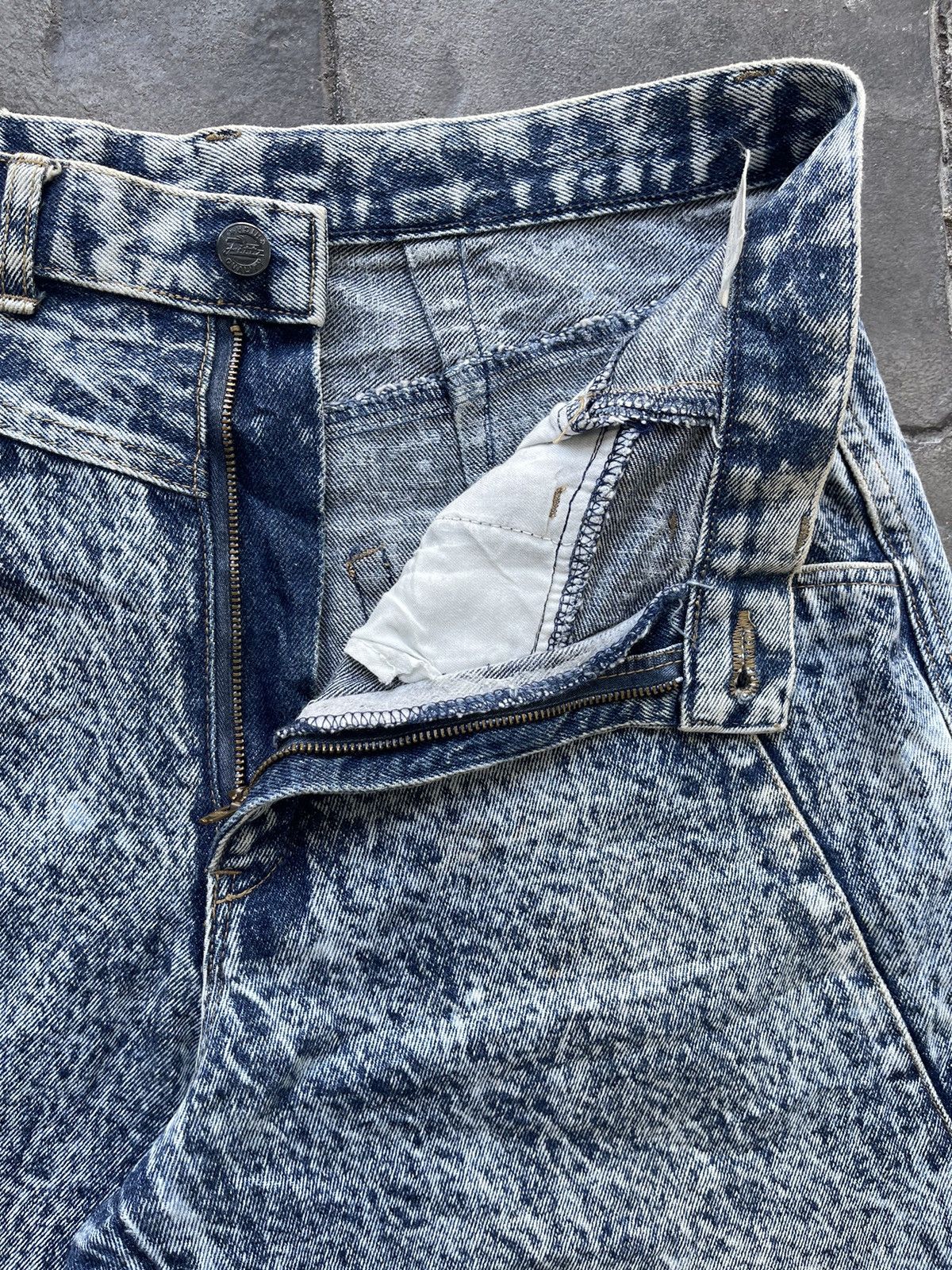 If Six Was Nine JAPAN MADE Fittz Acid Wash Denim Size US 31 - 5 Thumbnail