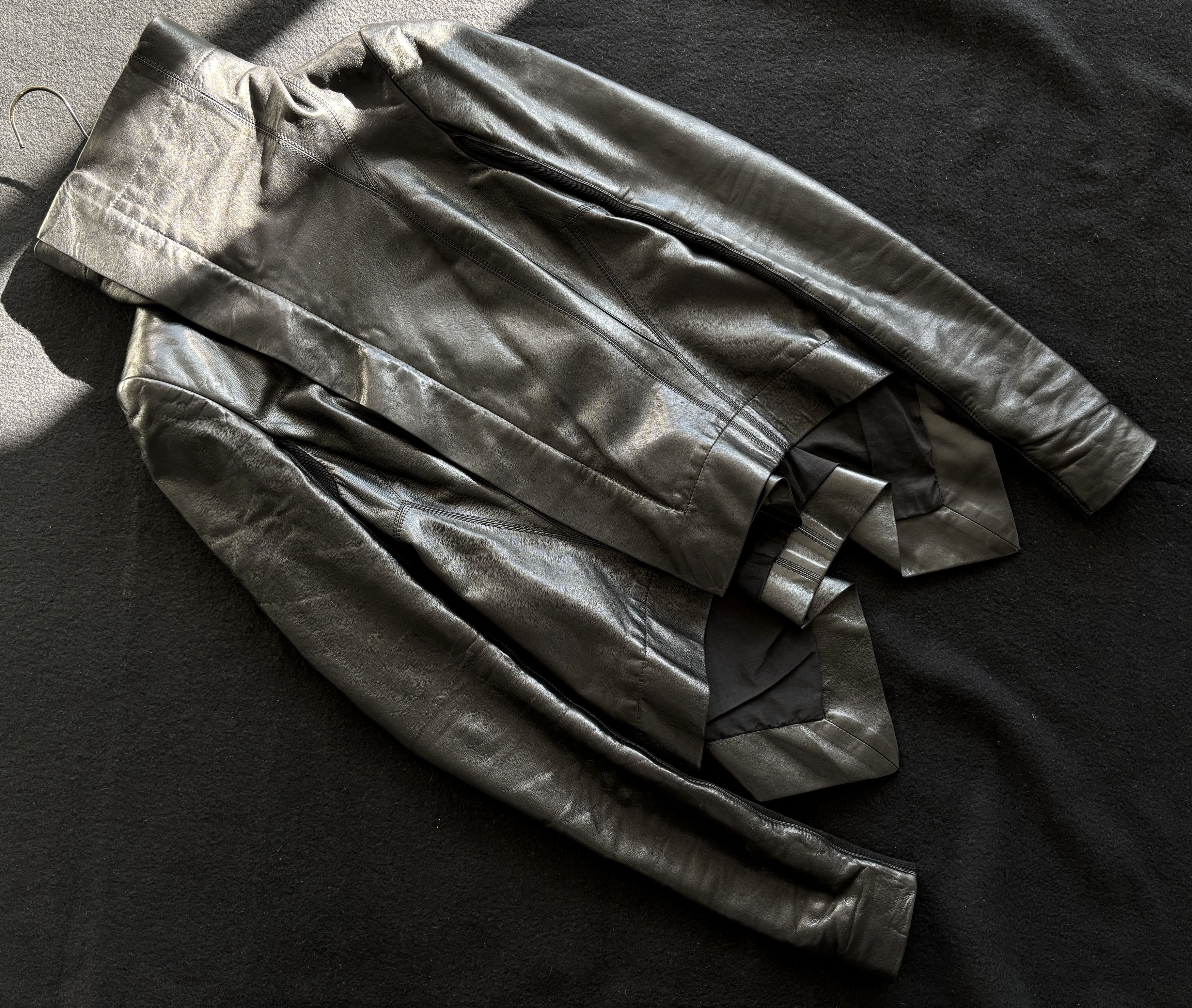 Rick Owens Rick Owens Lamb Skin Naska Biker Jacket IT 38 Size XS / US 0-2 / IT 36-38 - 6 Thumbnail