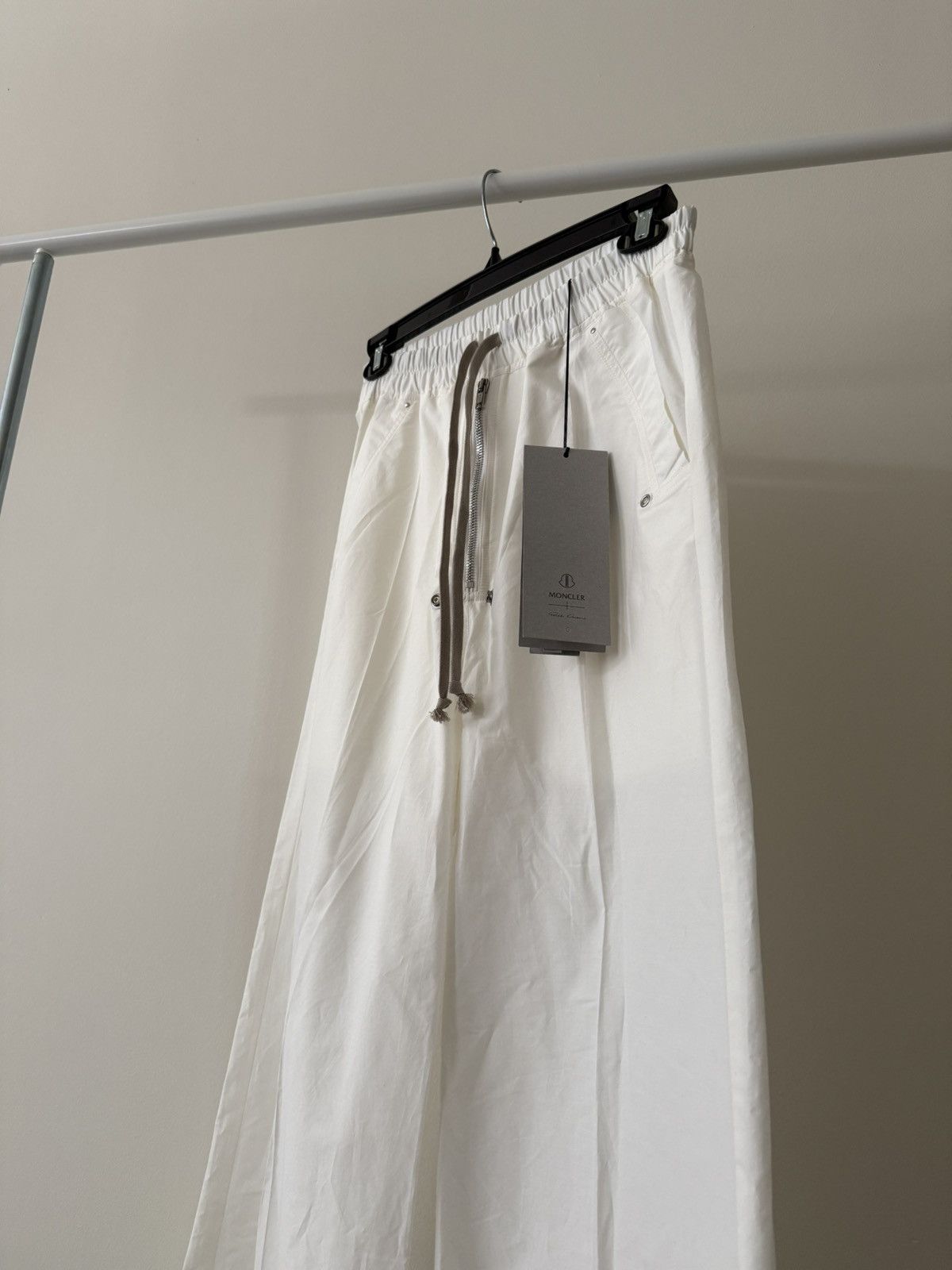 Other Moncler x Rick Owens Belas Trousers Pants Wide Leg Off-White Size US 31 - 2 Thumbnail