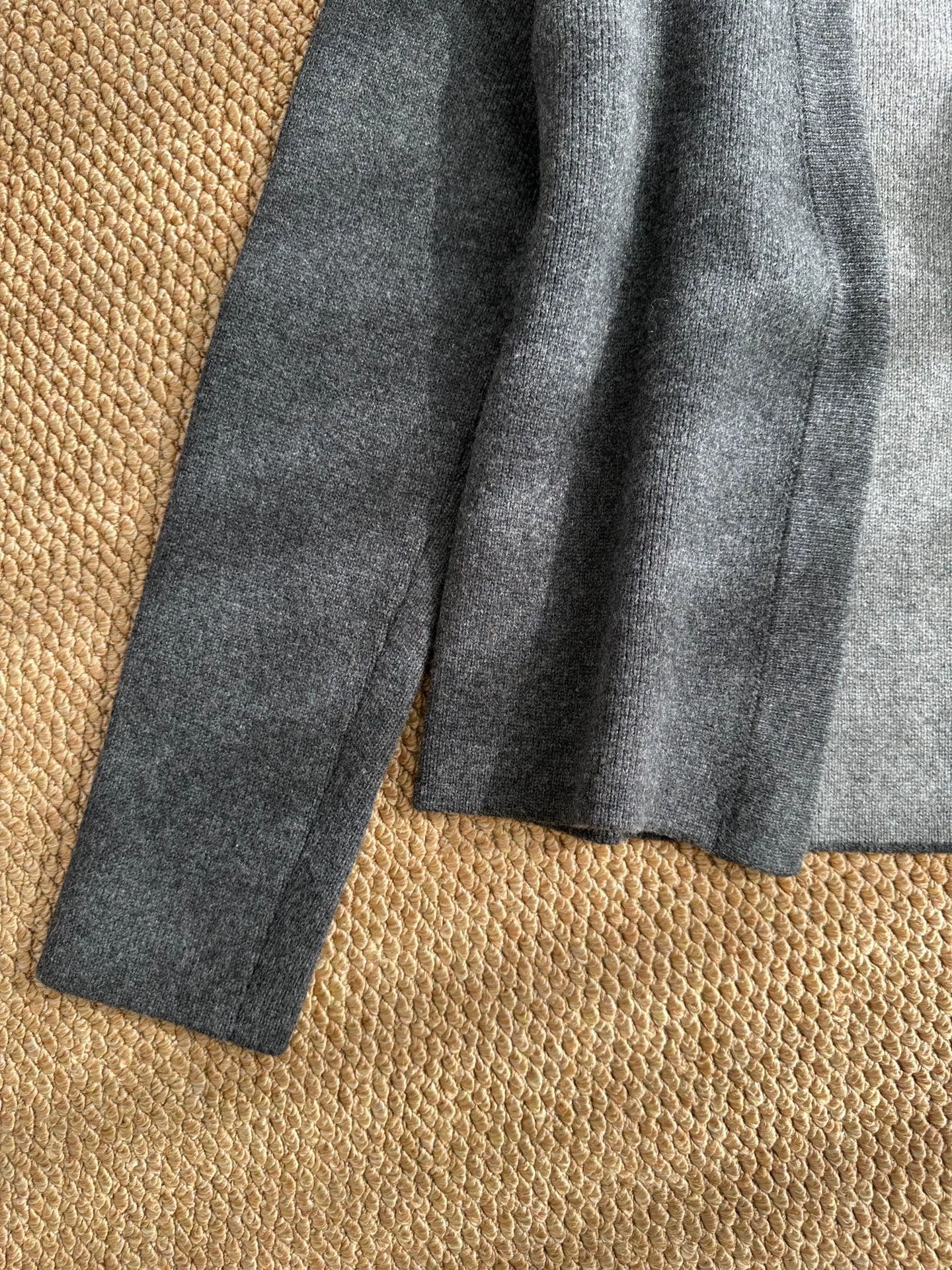 Hermes HERMES JPG Gaultier deep V cashmere short cardigan women's Size XS / US 0-2 / IT 36-38 - 4 Thumbnail