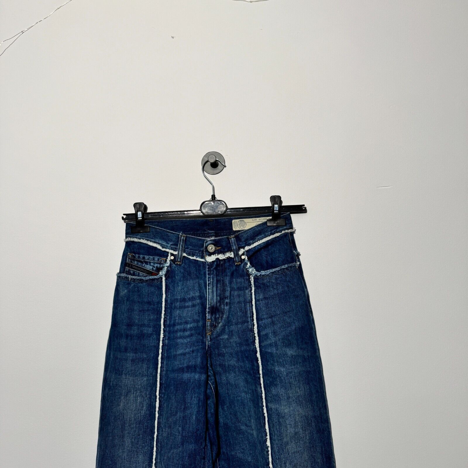 Diesel Diesel Unisex Navy Blue Cotton Denim Pants Size W25 L32 Size US 33 - 2 Thumbnail
