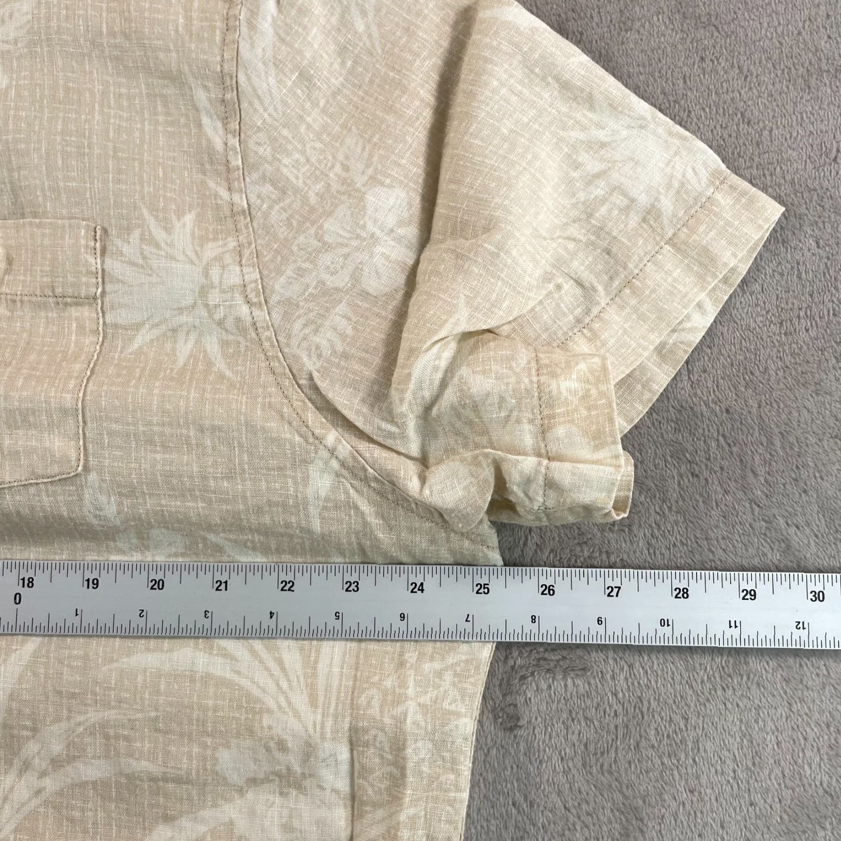 Tommy Bahama Tommy Bahama Island Modern Fit Shirt Men XL Beige Floral Hawaii 100% Linen NWOT Floral Beach Hawaiian Summer Mens Size US XL / EU 56 / 4 - 5 Thumbnail