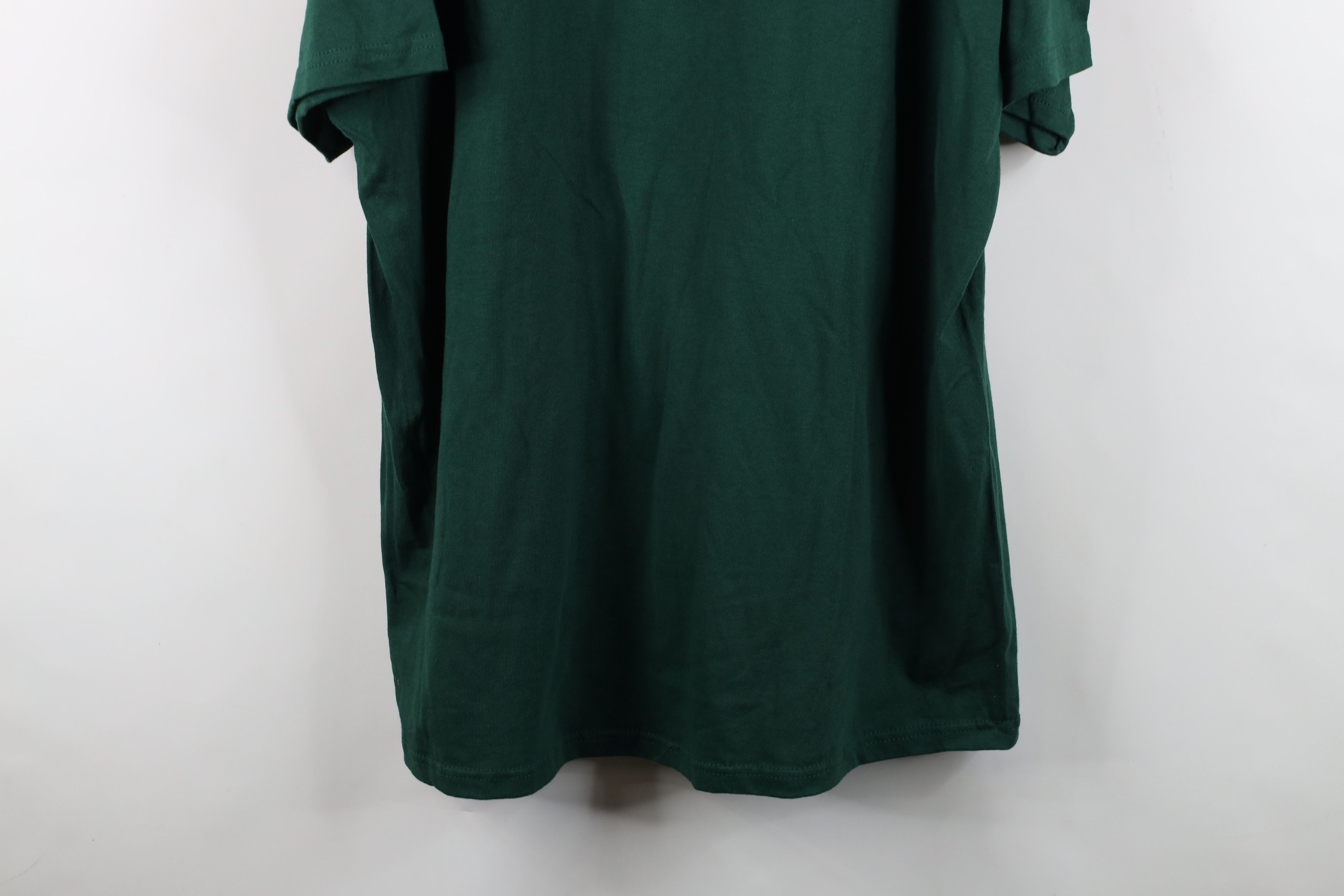 Vintage Vintage 90s Y2K Streetwear Heavyweight Cotton T-Shirt Green Size US XXL / EU 58 / 5 - 12 Thumbnail