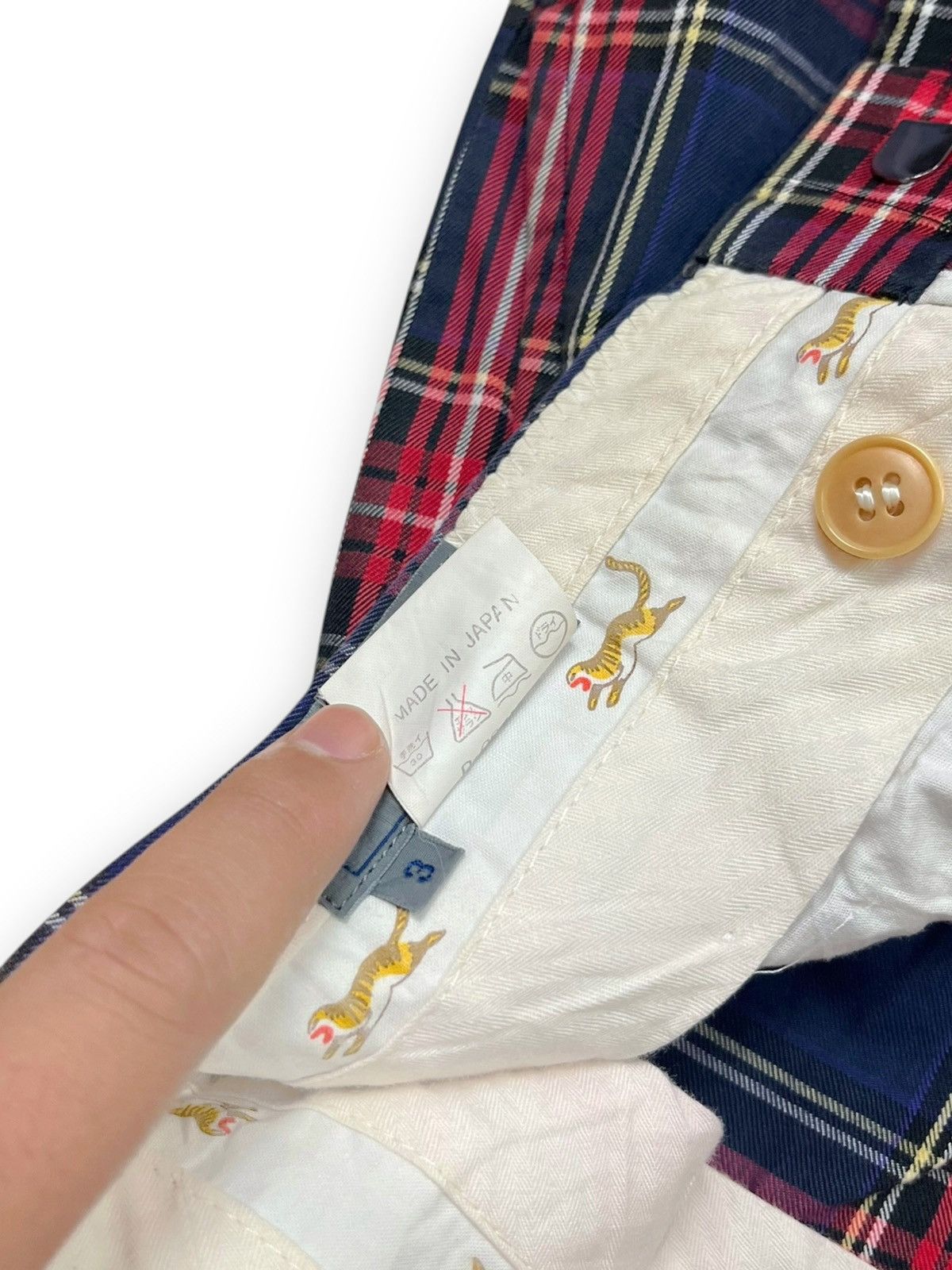 Kenzo 90a Kenzo Japan Plaid Vintage Double Pleated Trousers Size US 30 / EU 46 - 9 Thumbnail