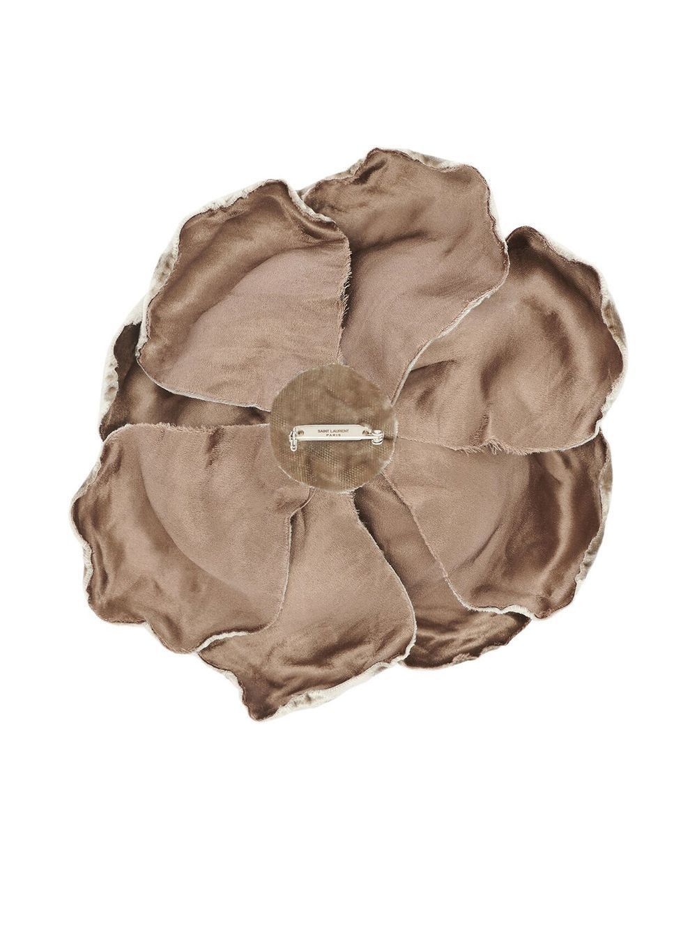 Saint Laurent Paris o1s1wg110824 Size: OS / Large Rose Brooch Crushed Velvet Size ONE SIZE - 2 Thumbnail