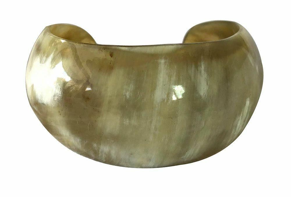 Designer New Textured Cow Horn Bracelet. Size ONE SIZE - 5 Thumbnail