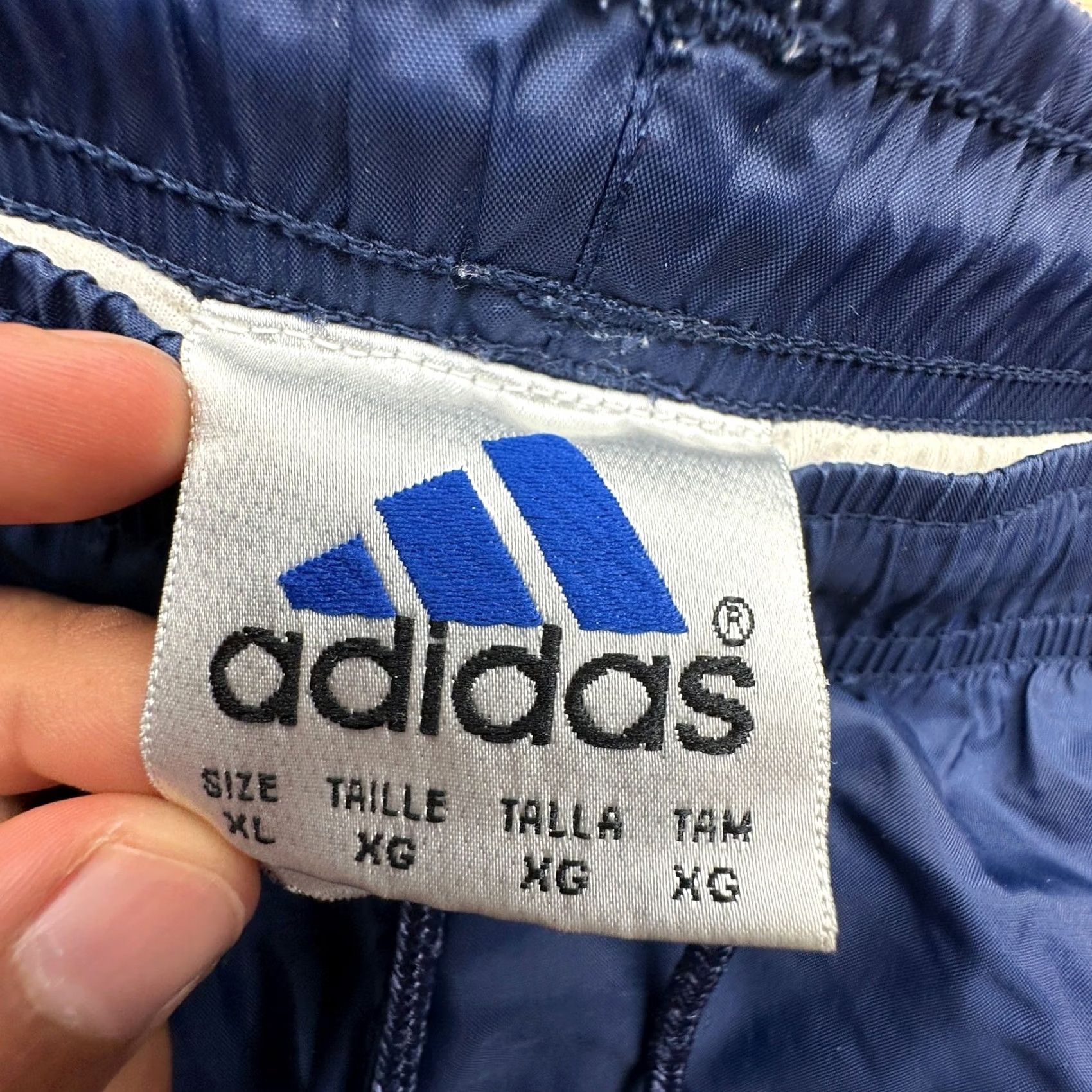 Adidas VINTAGE Adidas Lined Windbreaker Track Pants Mens XL Navy Blue Ankle Zip Sports 90s Men's Pants Size US 36 / EU 52 - 3 Thumbnail