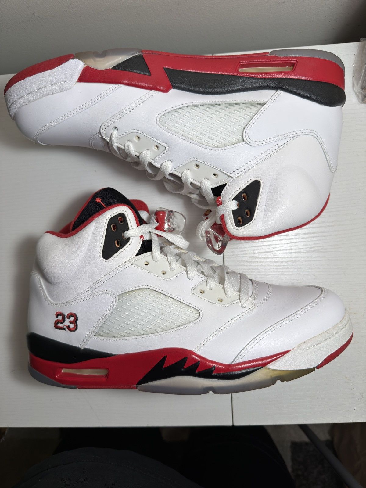 Nike Air Jordan Retro 5 “Fire Red” 2013 NEW Size US 10.5 / EU 43-44 - 2 Thumbnail