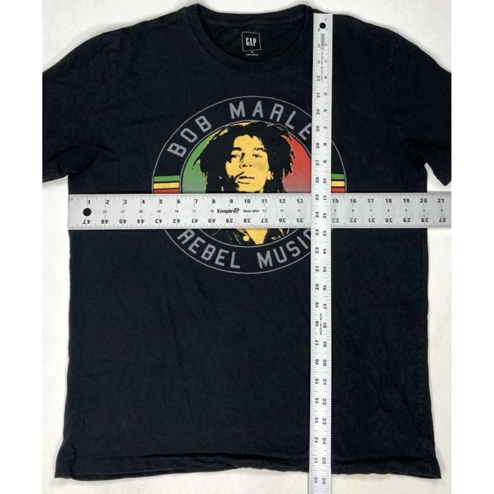 Gap Gap Bob Marley Graphic T-shirt Women Medium Black Short Sleeve Crew Neck Pullover Casual Music Retro 104 Size M / US 6-8 / IT 42-44 - 5 Thumbnail