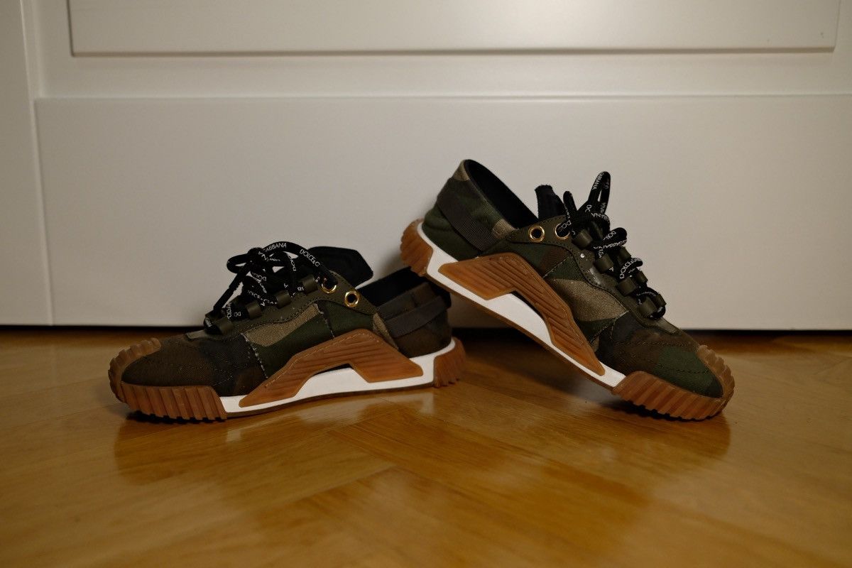 Dolce & Gabbana Dolce & Gabbana Sneakers Unisex Military Green Size US 7.5 / IT 37.5 - 2 Thumbnail
