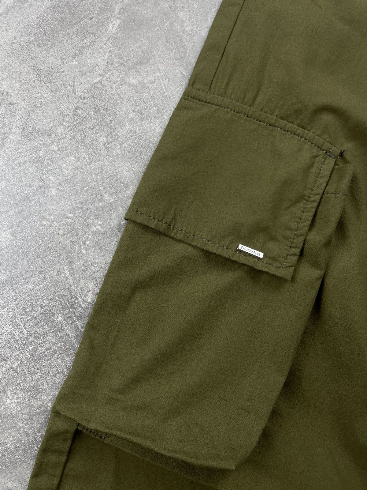 Other EIGHTYFIVE Wide Leg Cargo Olive Green Utility Military Pants Size US 31 - 4 Thumbnail
