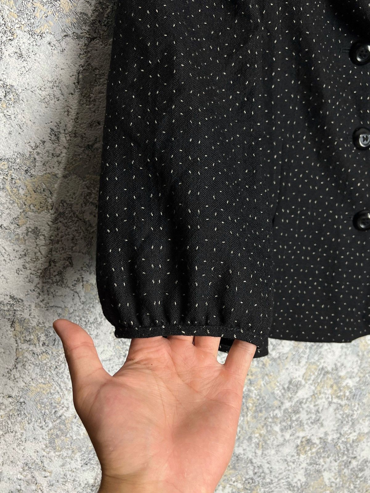 Armani × Armani Collezioni × Vintage Armani Collezioni Jacket Black Wool Cropped Blazer Size 44 Size M / US 6-8 / IT 42-44 - 4 Thumbnail