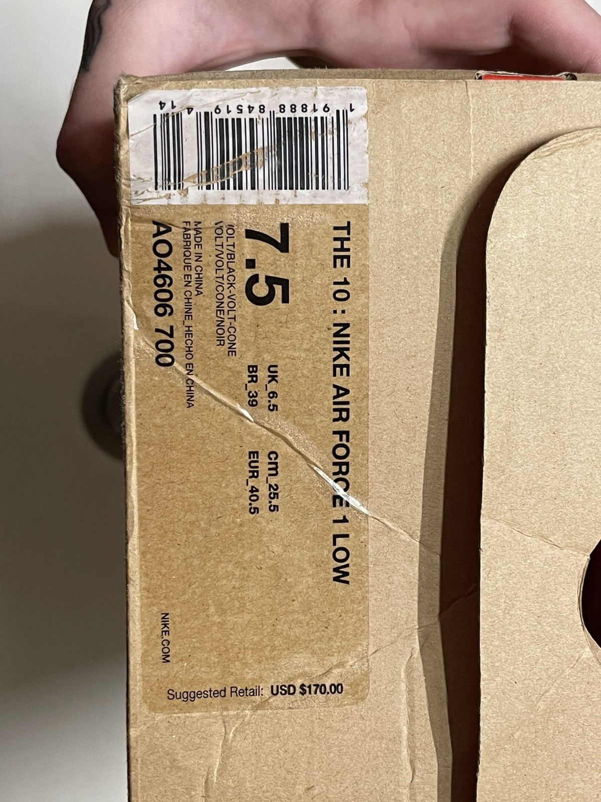Nike × Off-White Nike Air Force 1 Low Off-White Volt Size US 7.5 / EU 40-41 - 23 Thumbnail