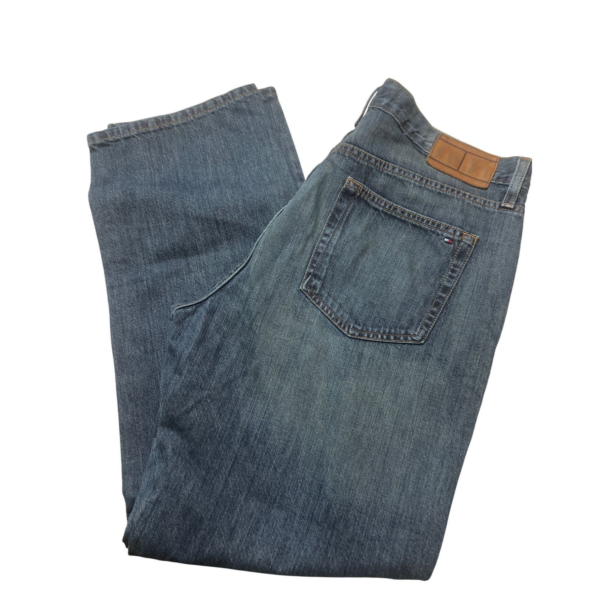 Tommy Hilfiger Tommy Hilfiger Mens Blue Denim Jeans Straight Fit Classic St Size US 36 / EU 52 - 3 Thumbnail
