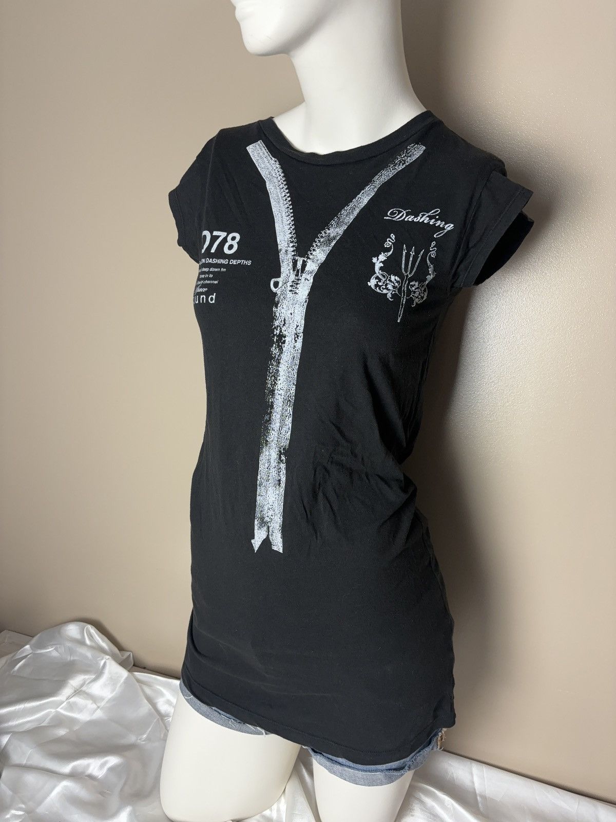 Diesel Diesel vintage tunic printed long t-shirt tee Size S / US 4 / IT 40 - 2 Thumbnail