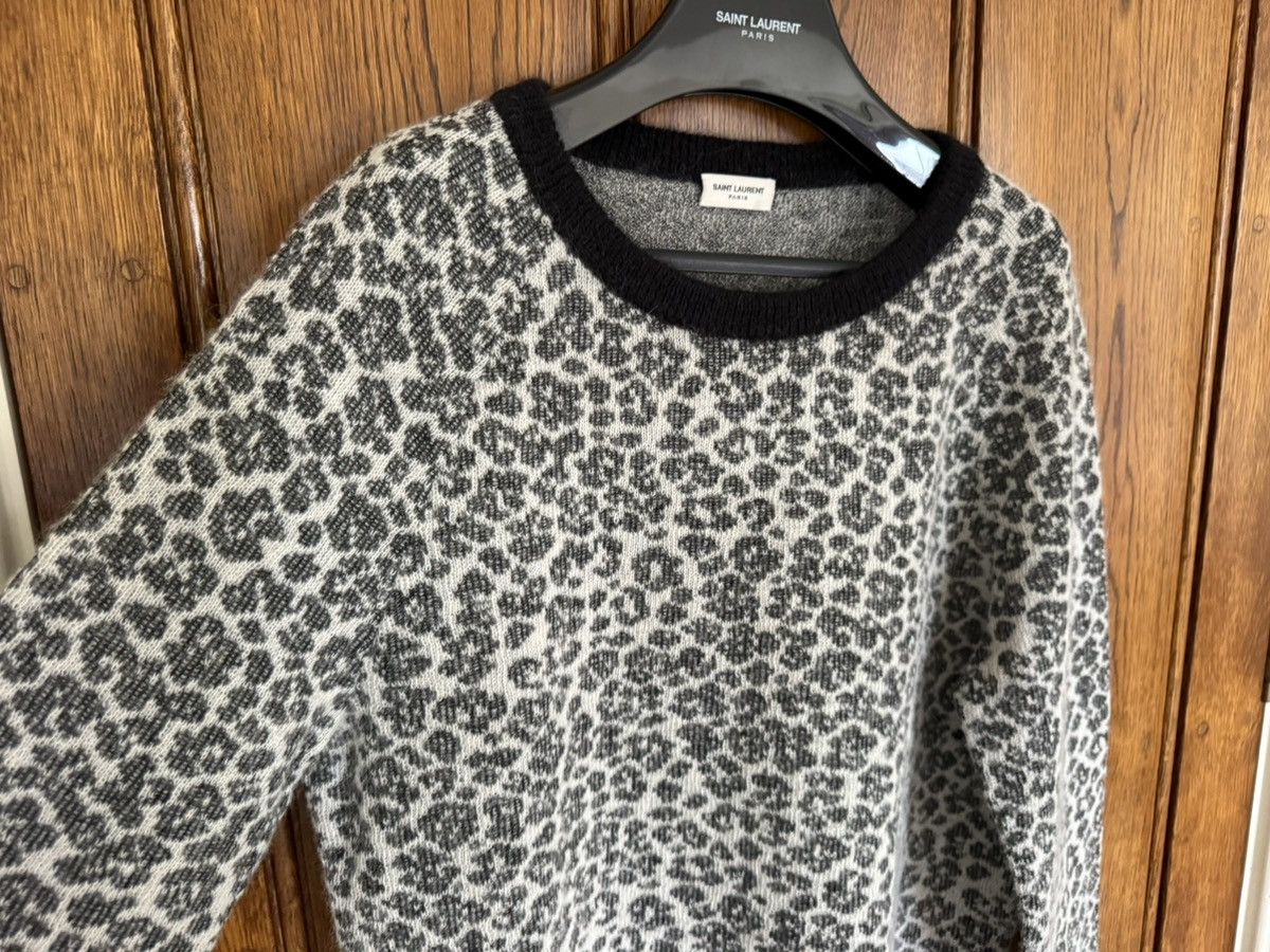 Saint Laurent Paris SS16 Saint Laurent leopard sweater Hedi Slimane grail L Size US L / EU 52-54 / 3 - 12 Thumbnail