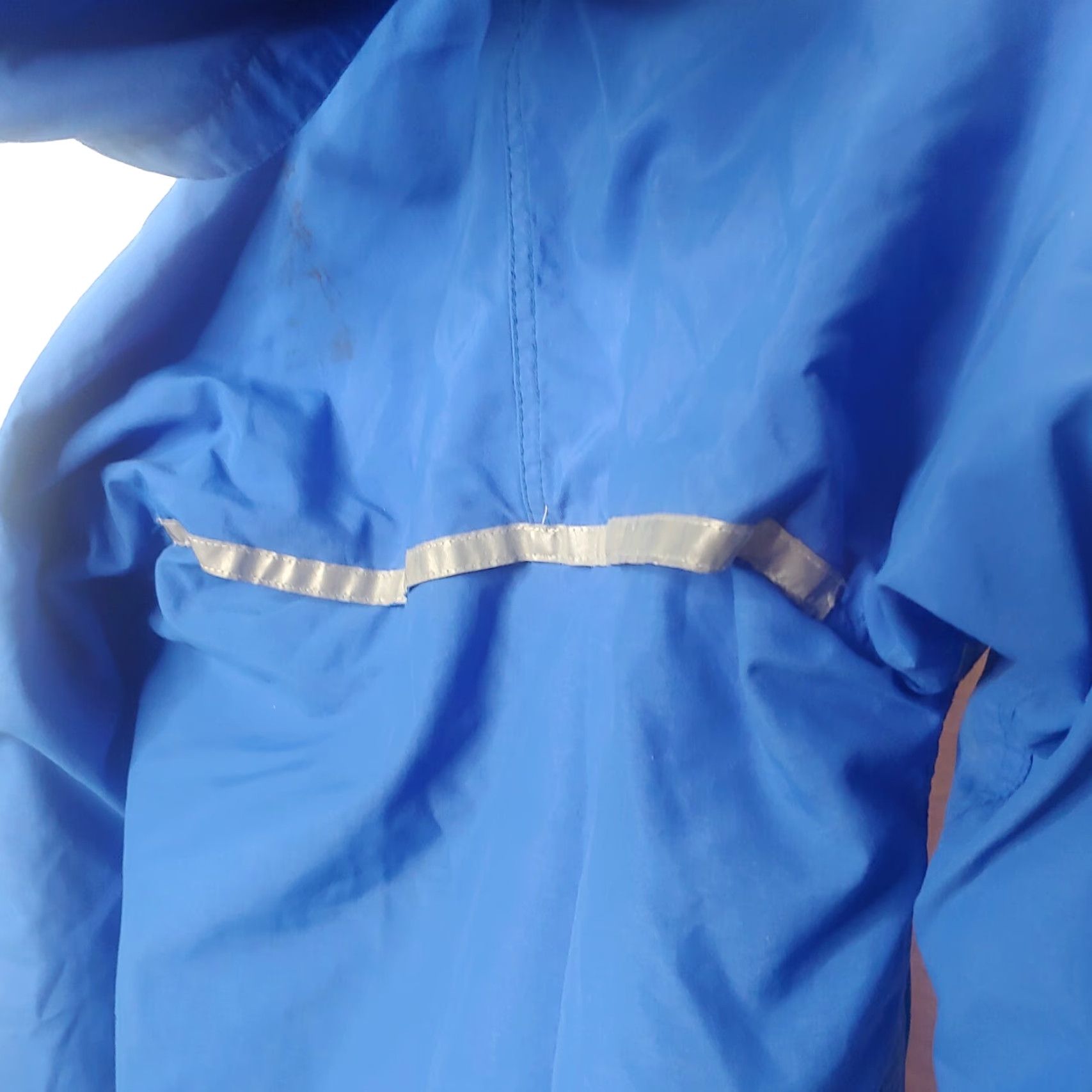 Vintage VINTAGE Performance Bicycle Windbreaker Jacket XS Men Blue Hooded Reflective 34" Chest 29" Back Vented Zip Size US XS / EU 42 / 0 - 5 Thumbnail
