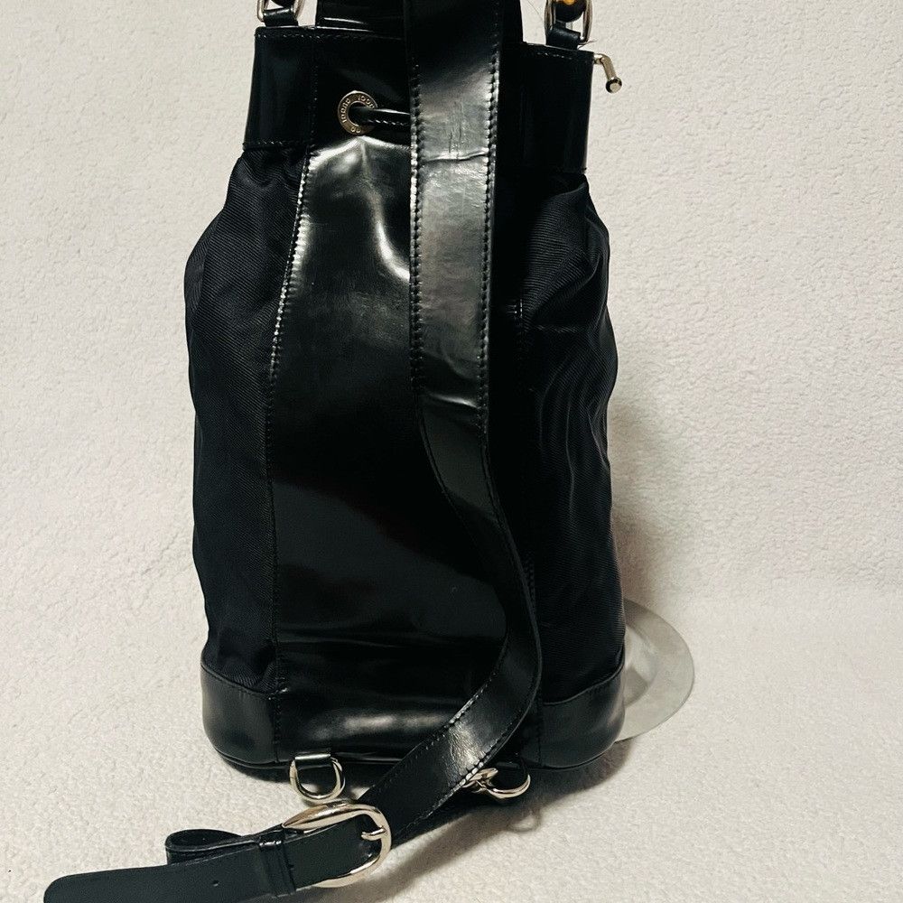Gucci Gucci Nylon/Patented Leather Black Bucket/Sling Bag Size ONE SIZE - 6 Thumbnail
