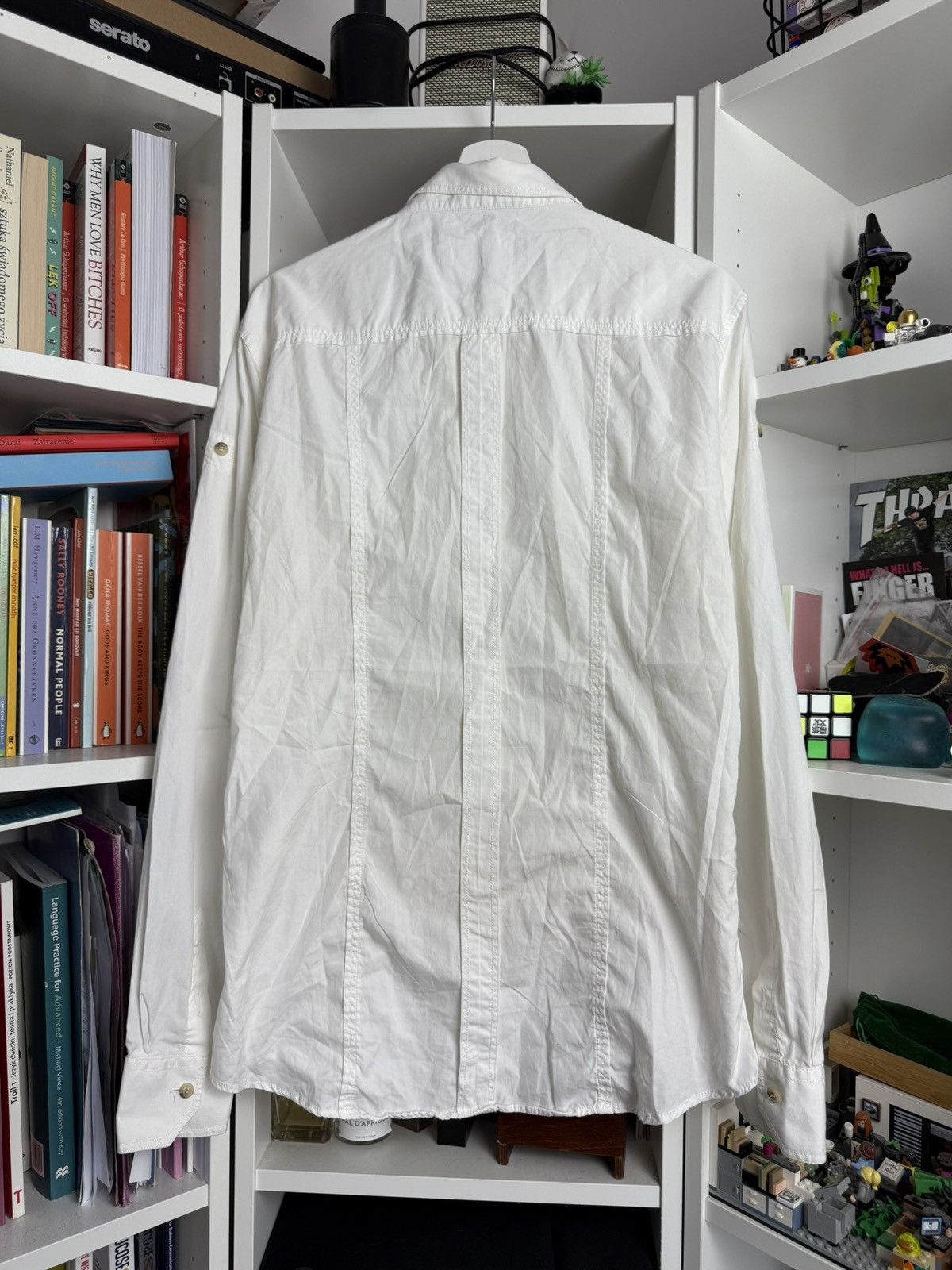 Designer × Dolce & Gabbana × Vintage Vintage y2k Dolce & Gabbana white basic slim fit shirt L 00s Size US L / EU 52-54 / 3 - 2 Thumbnail
