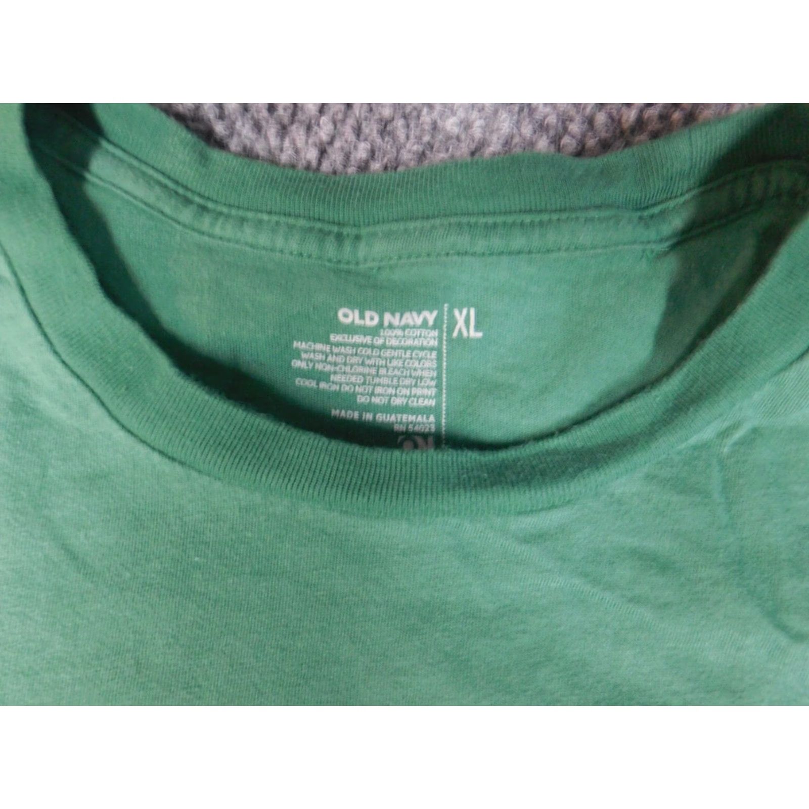 Old Navy Old Navy Mens T-Shirt XL Green Logo Crew Neck Short Sleeve Size US XL / EU 56 / 4 - 5 Thumbnail