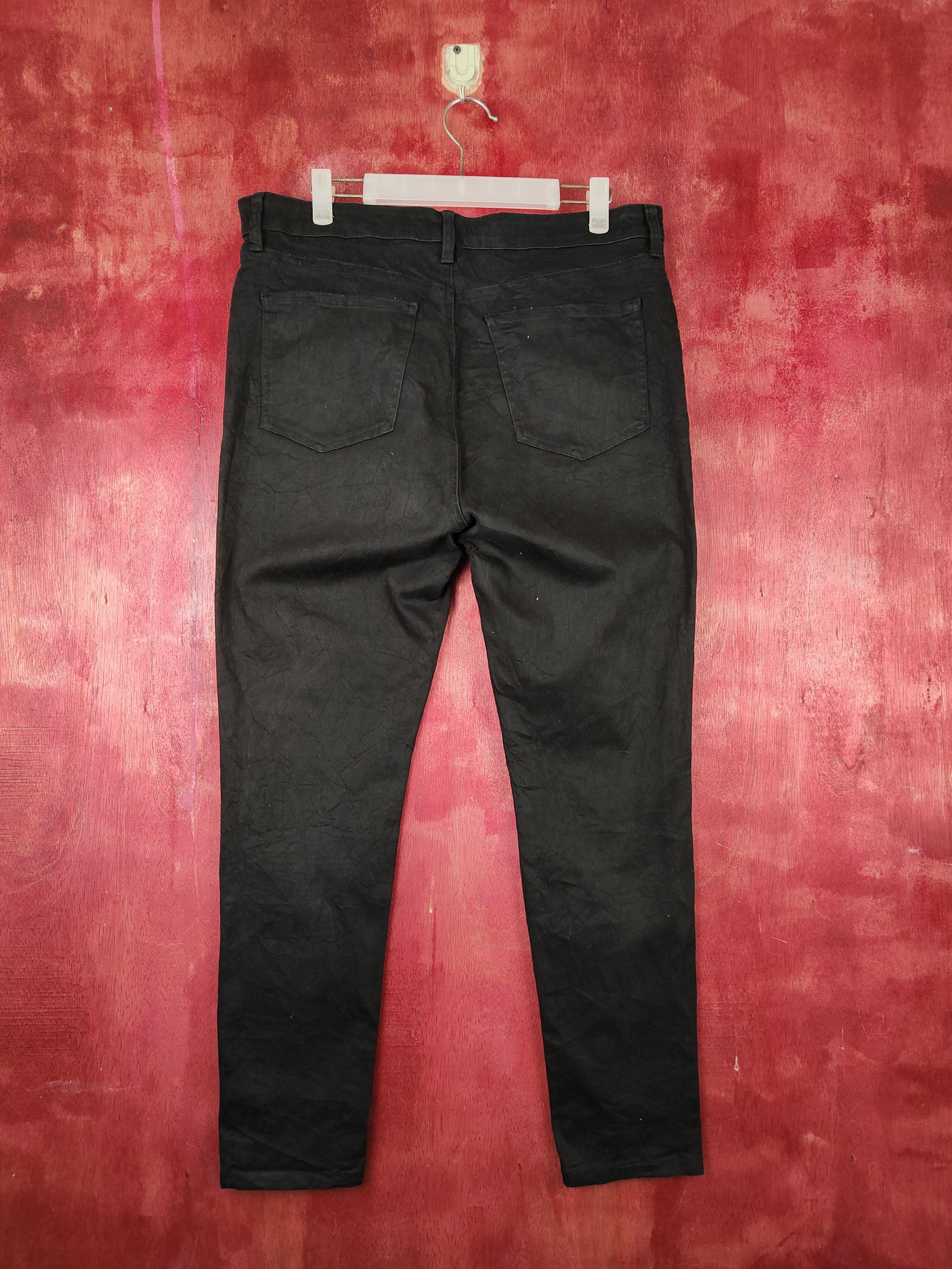 Japanese Brand Uniqlo Black Multipocket Skinny Soft Jeans #S1405 Size US 34 / EU 50 - 10 Thumbnail