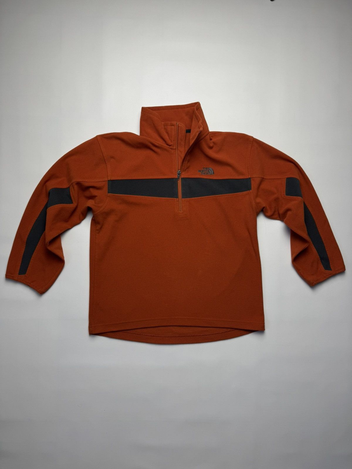 The North Face The North Face TKA 100 Quarter-Zip Fleece - Orange/Grey Size US S / EU 44-46 / 1 - 7 Thumbnail