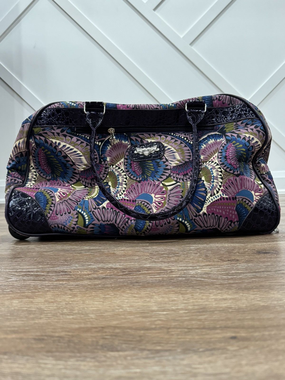 Vintage Kathy Van Zeeland Vintage Y2K Psychedelic Rolling Duffel Bag Size ONE SIZE - 2 Thumbnail