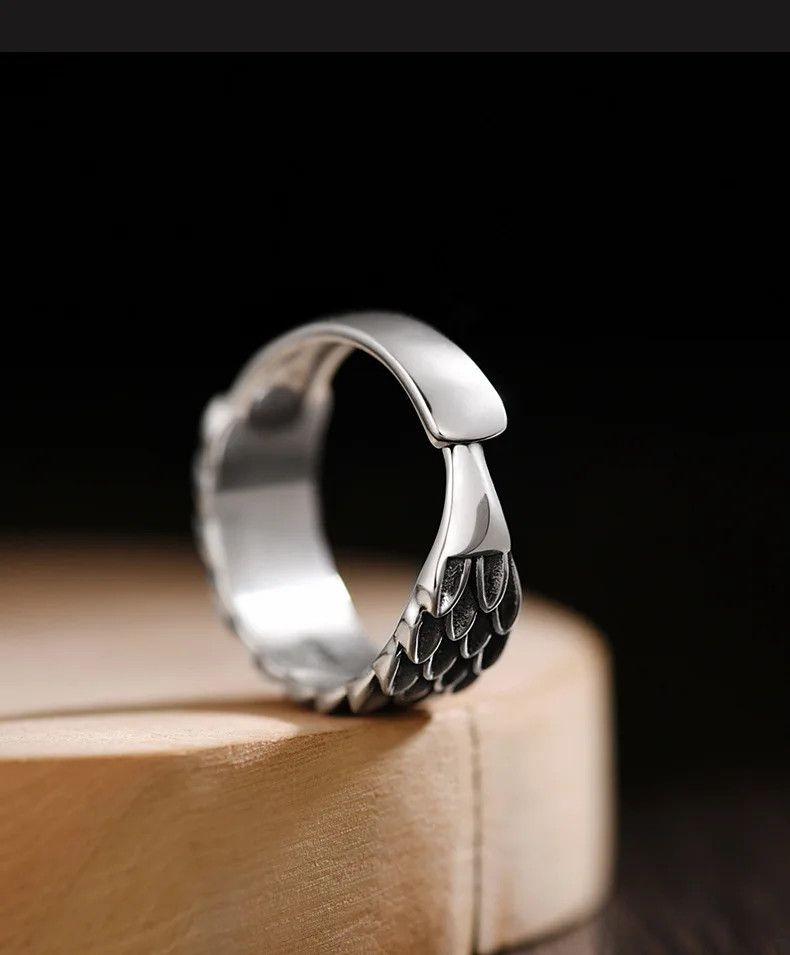 Jewelry Retro Dragon Scale Ring Size ONE SIZE - 5 Thumbnail