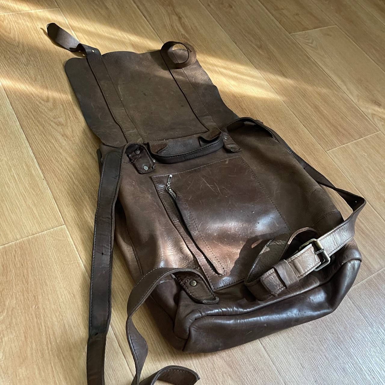 Japanese Brand Leather Backpack Size ONE SIZE - 20 Thumbnail