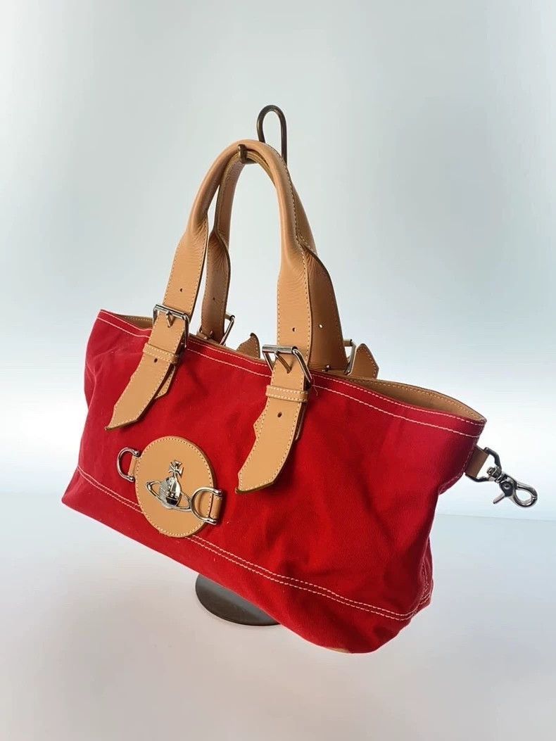 Vivienne Westwood Vivienne Westwood Red and silver Saturn Orb patchwork hand Size ONE SIZE - 2 Thumbnail